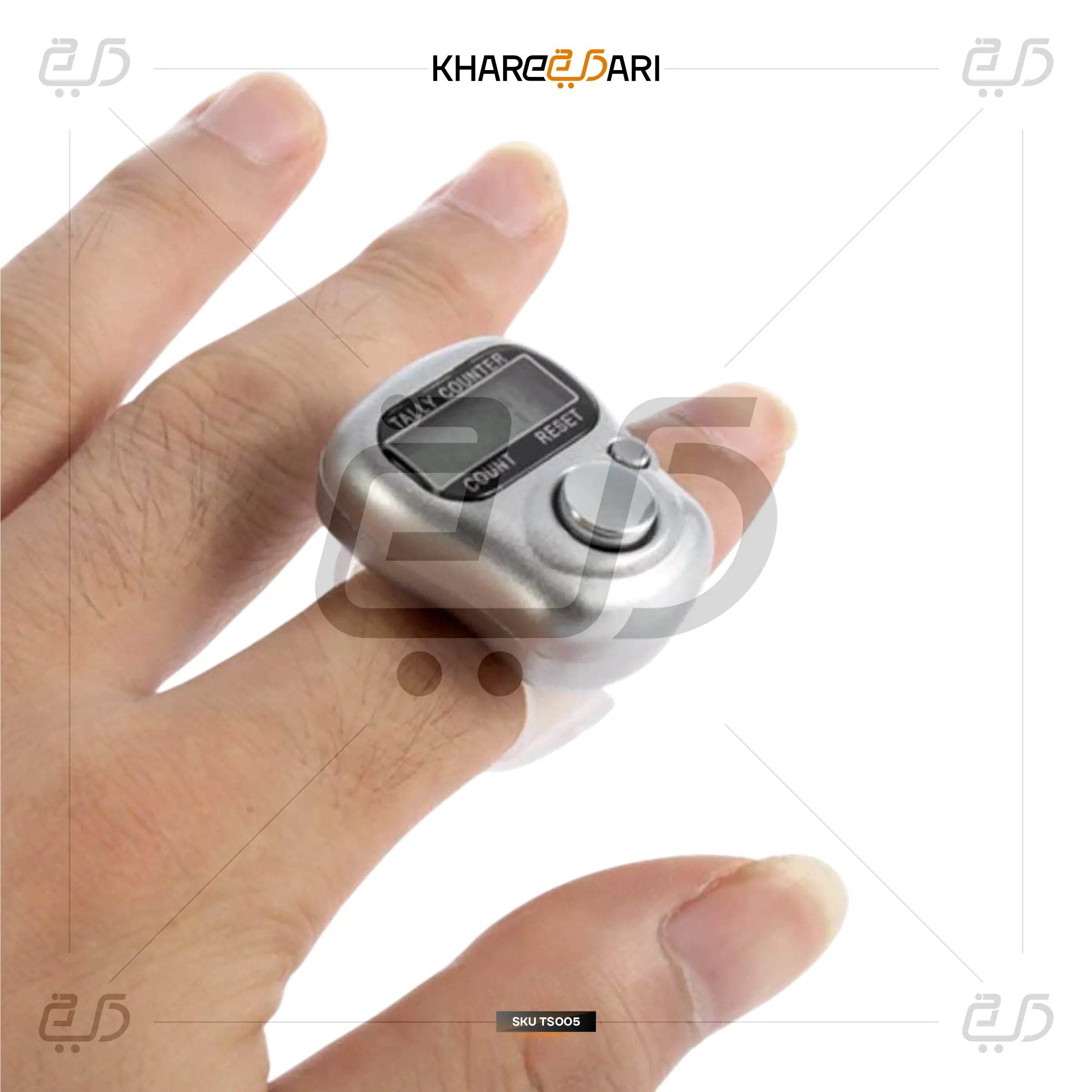 Manual Hand Finger Tasbeeh Counting Machine Digital Head Electronic Tally Counter - Khareedari 