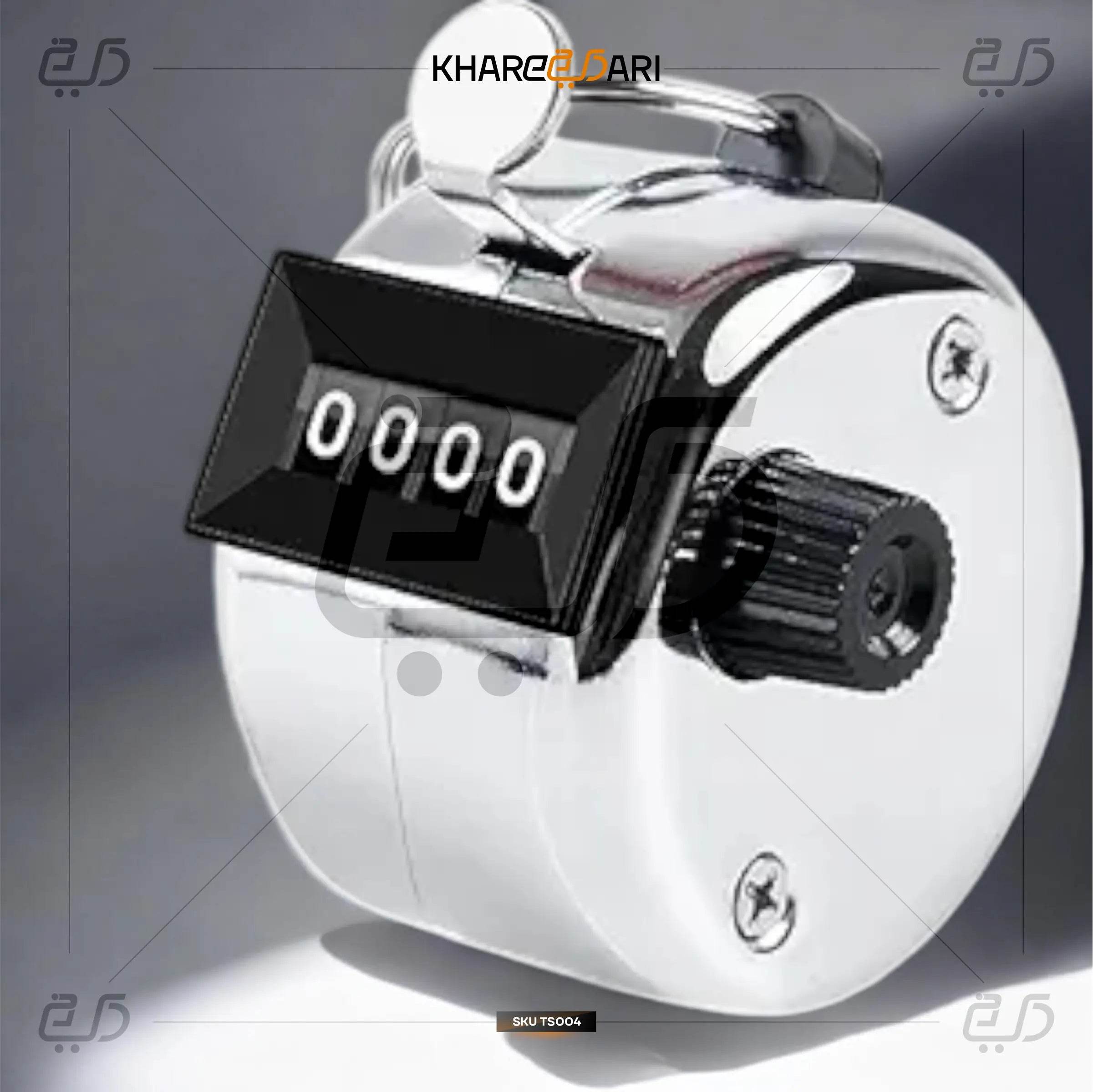 Metal Hand Digital & Analogue Tally Counter with Reset Knob - Khareedari 