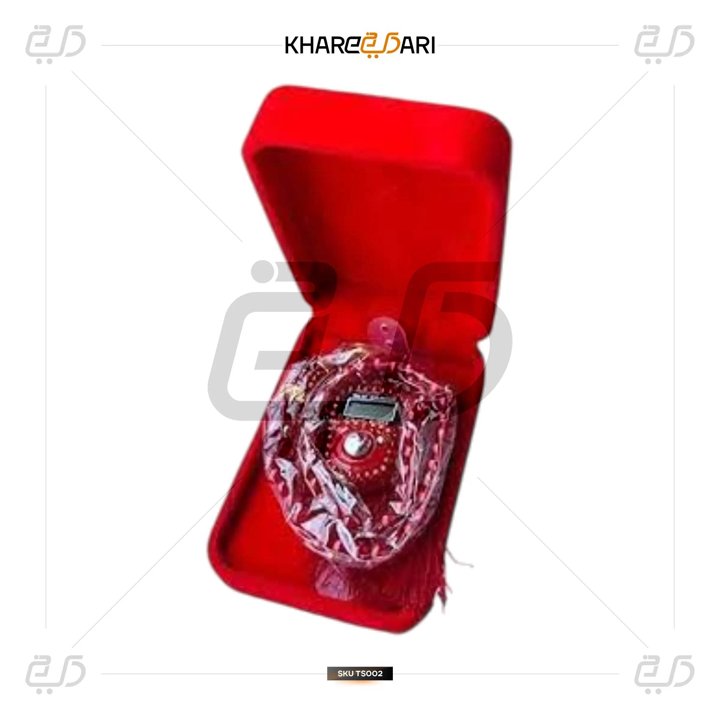 Tasbih Gift Box Pearl Tasbih & Digital Counter with Velvet Box - Khareedari 