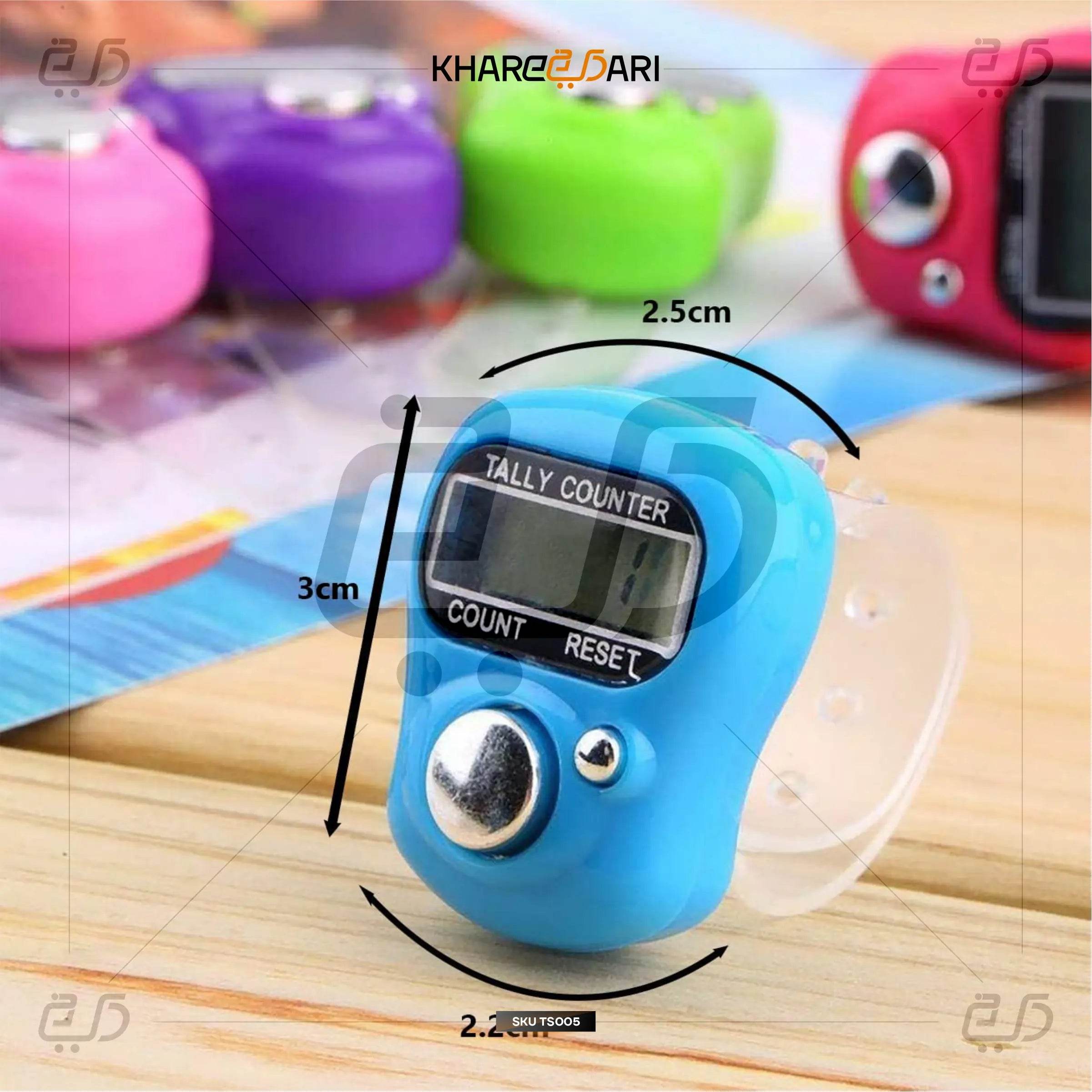 Manual Hand Finger Tasbeeh Counting Machine Digital Head Electronic Tally Counter - Khareedari 