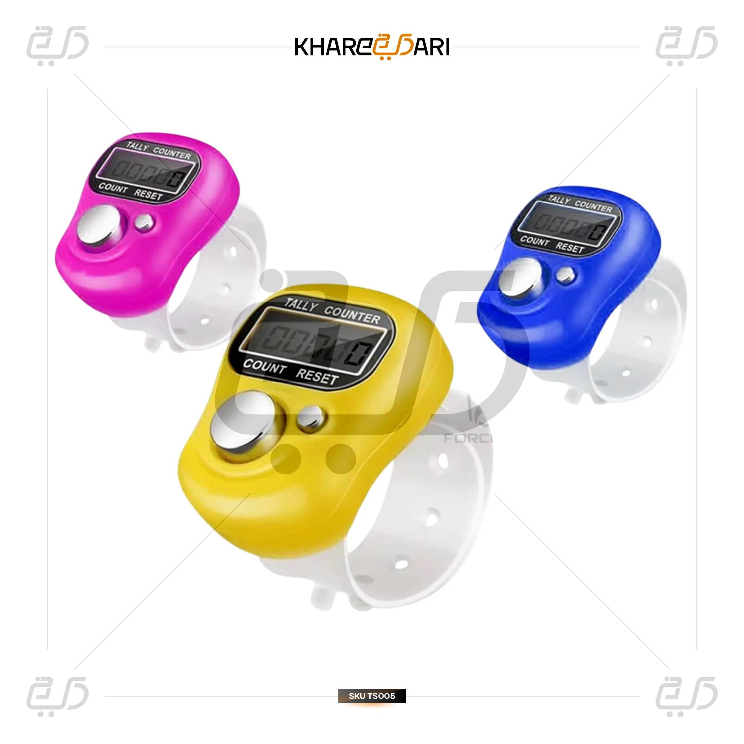 Manual Hand Finger Tasbeeh Counting Machine Digital Head Electronic Tally Counter - Khareedari 