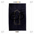 Lightweight Rollable Travel Prayer Mat | Musalla for Muslims - Khareedari Black