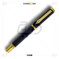 Triangular Shape Unique Design Zed Black Golden Designer NIB Shape Clip Metal Body Roller Ball Pen. - Khareedari Black