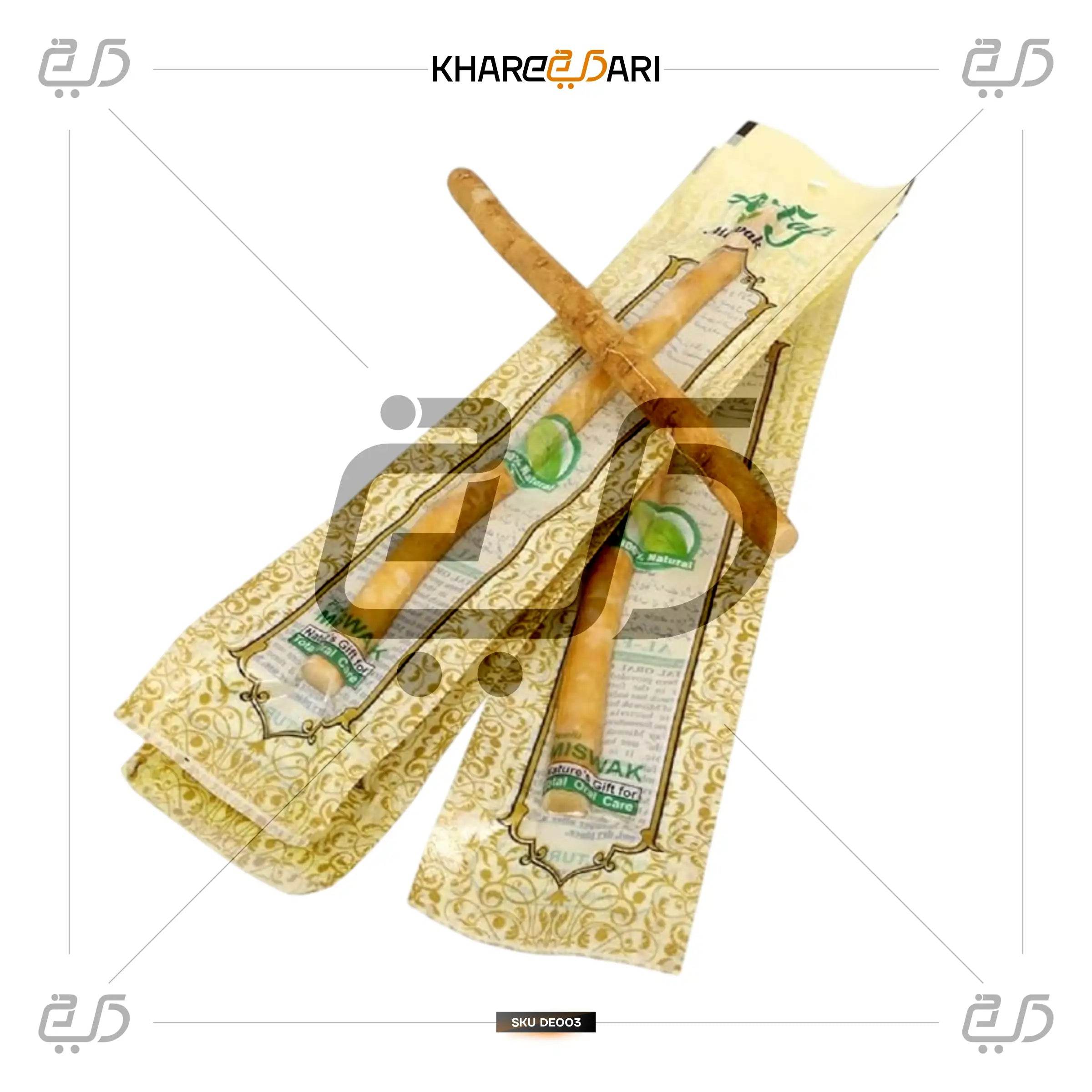 Natural Miswak Sticks - Organic Dental Care for Fresh Breath and Healthy Gums - Khareedari 