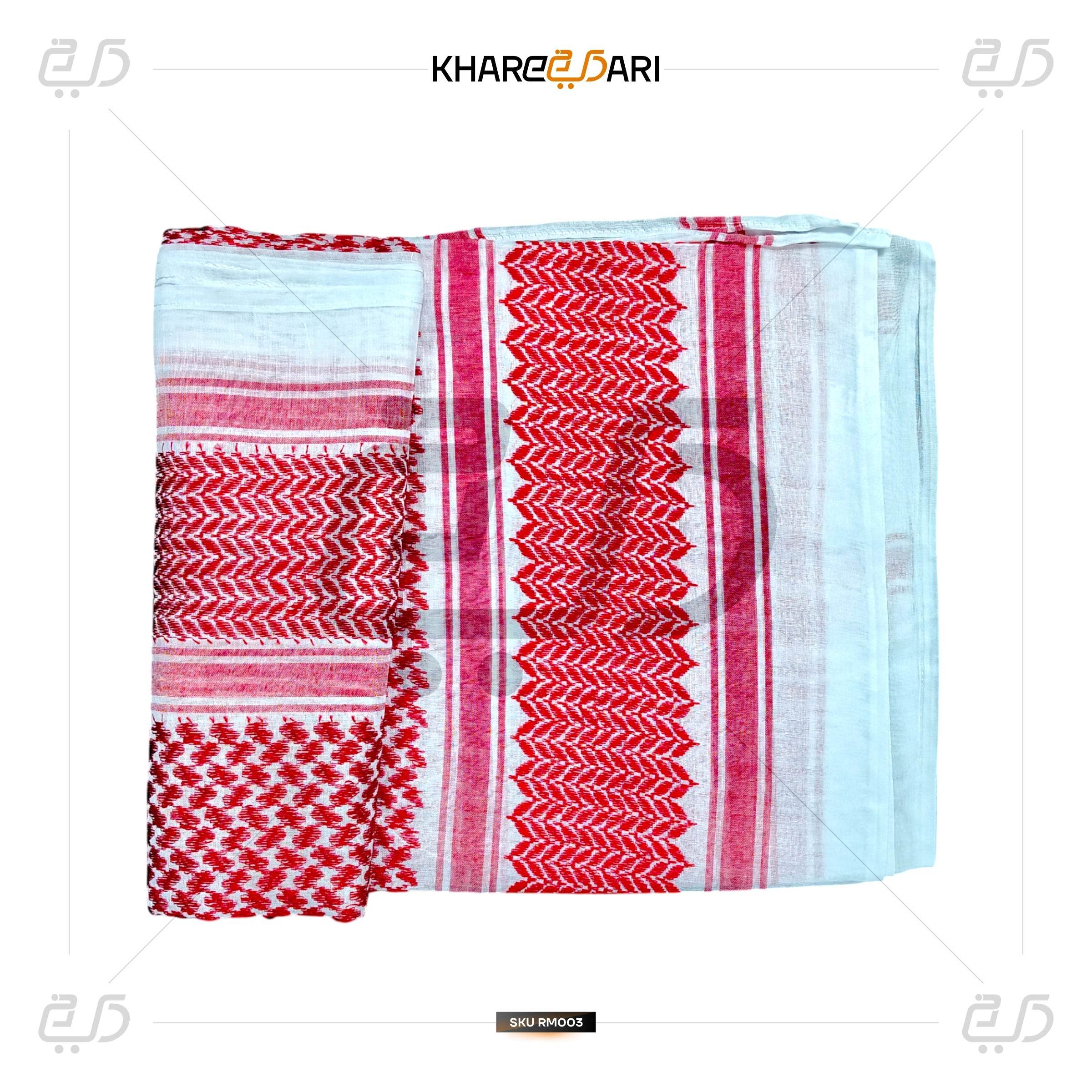 Graphic Print Cotton Blend Men Scarf |Rumal - Khareedari 