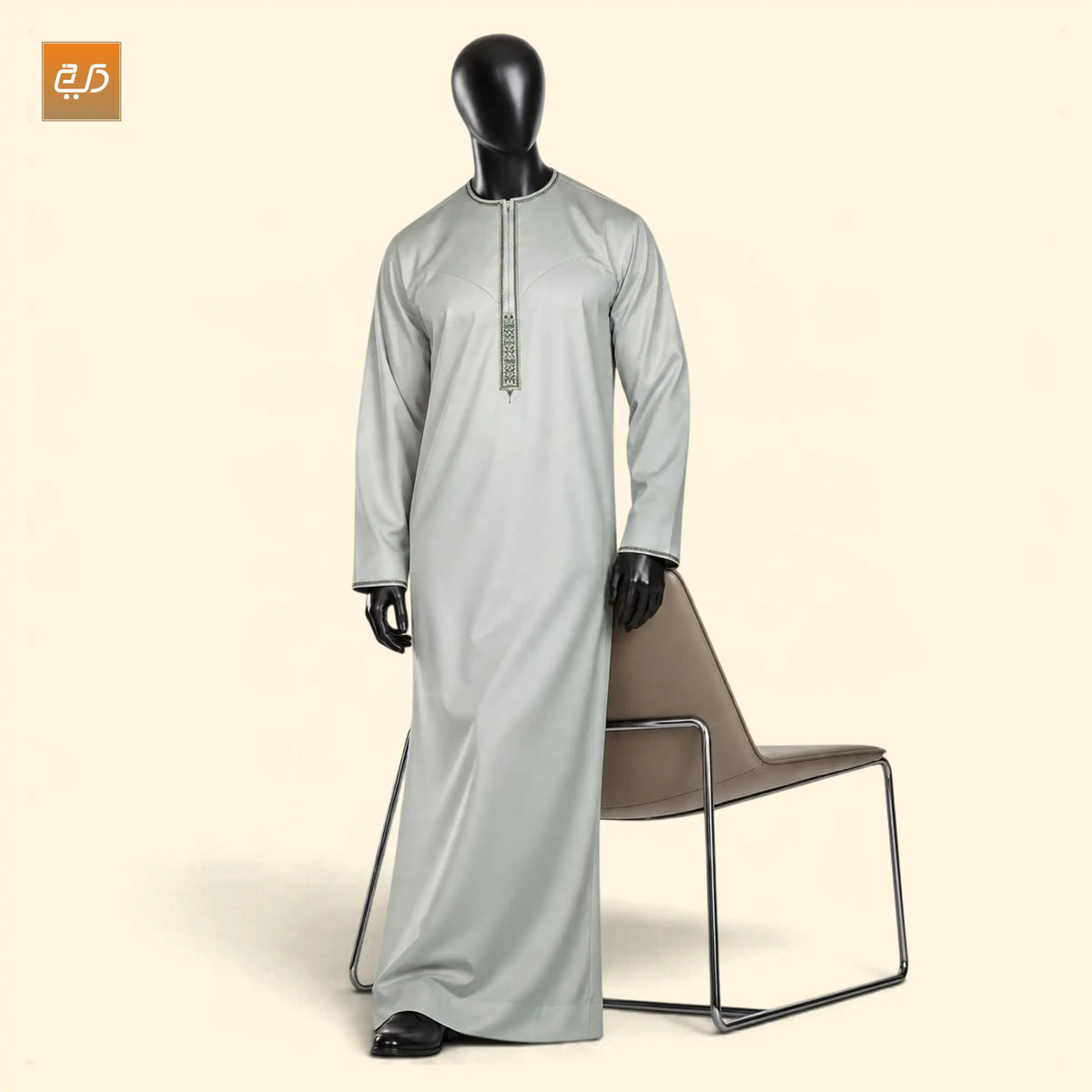 Tamim Omani Style Jubba | Light Green