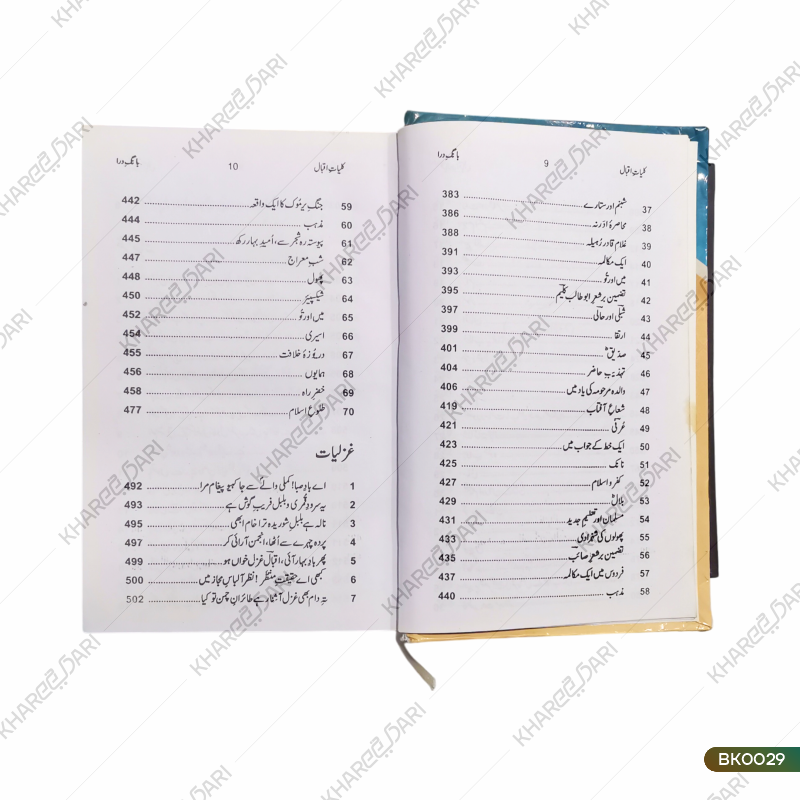 Kulliyat-e-Iqbal (Baang-e-Dira | Baal-e-Jibreel | Zarb-e-Kaleem | Armaghan-e-Hijaz) |	کلیات اقبال