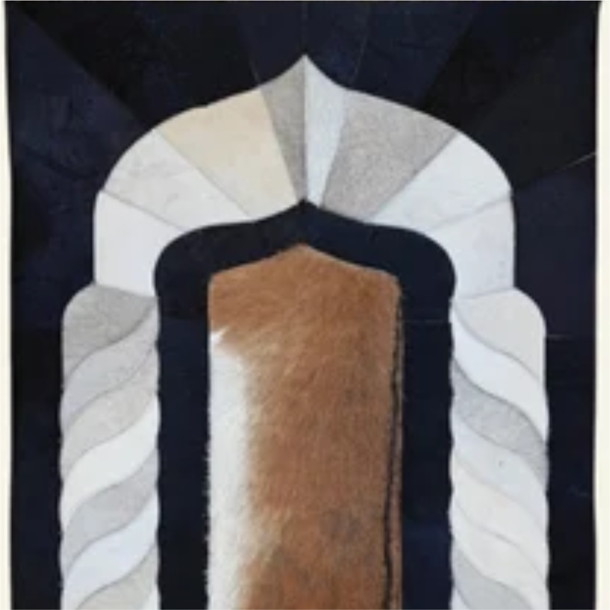 Designer Leather Prayer Mat with Real Goat Hair | Premium Luxury Janamaz