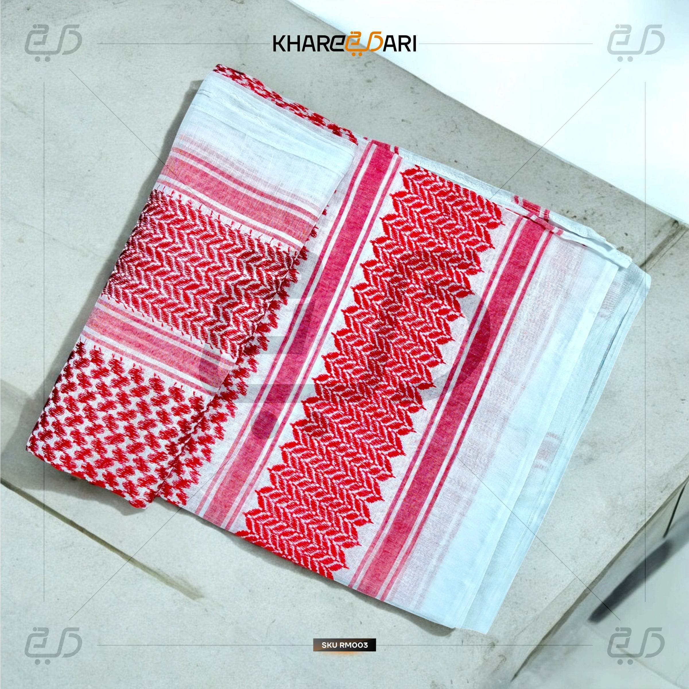 Graphic Print Cotton Blend Men Scarf |Rumal - Khareedari 