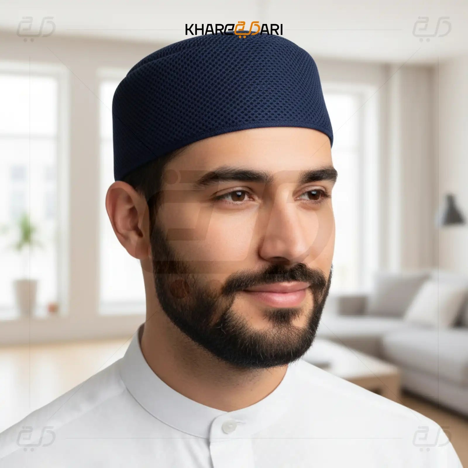 Breathable Mesh Prayer Topi
