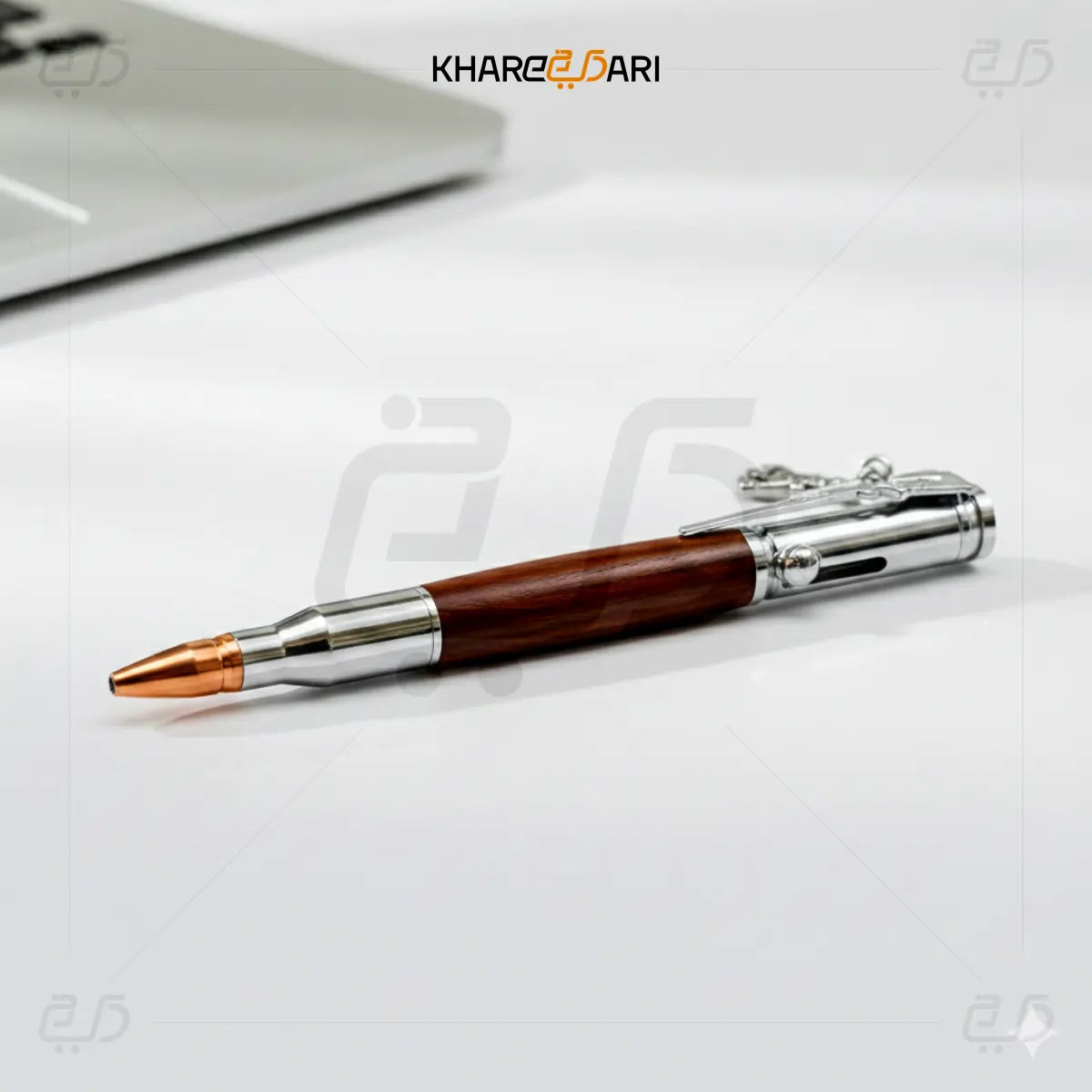 Premium Wooden Rifle Clip Pen