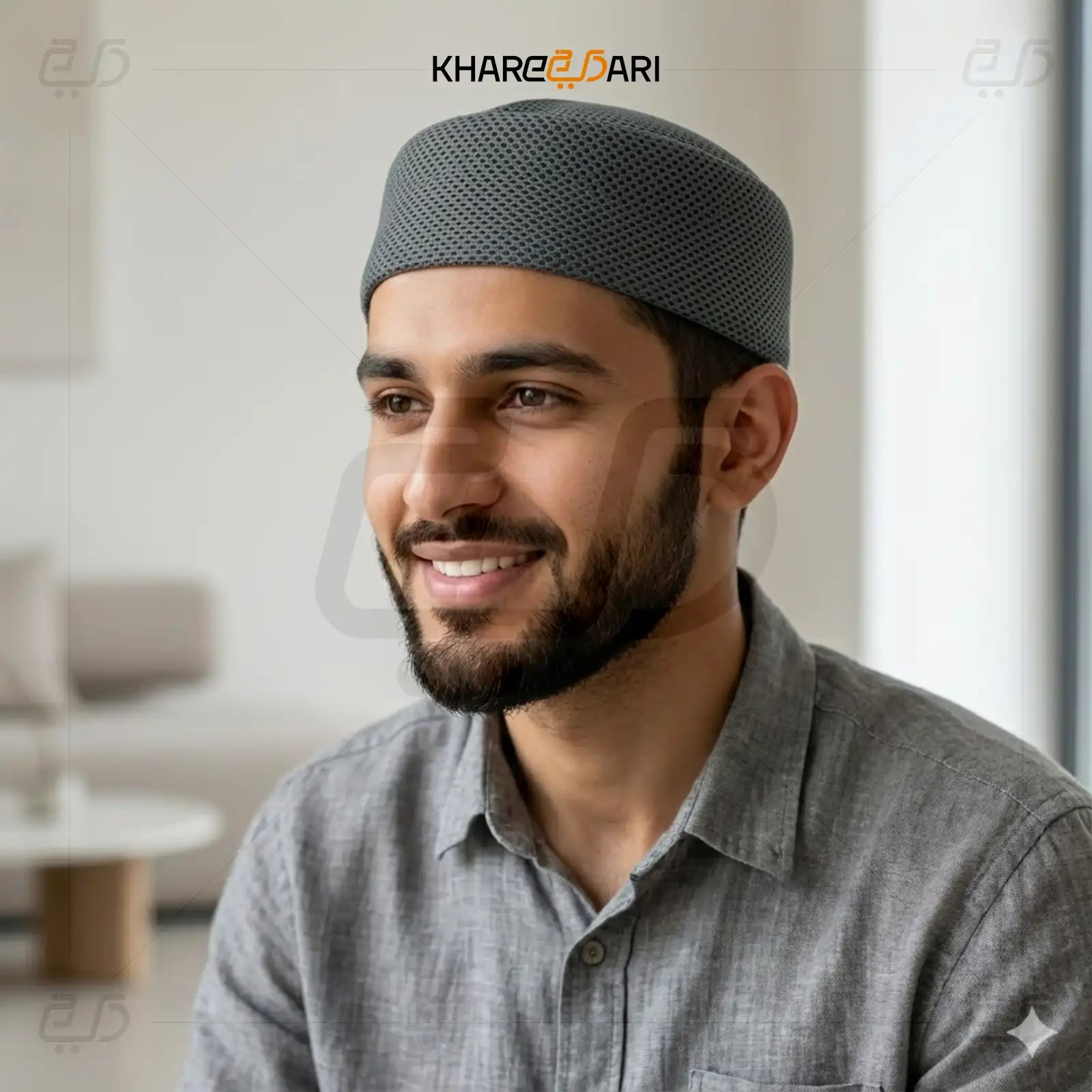 Breathable Mesh Prayer Topi