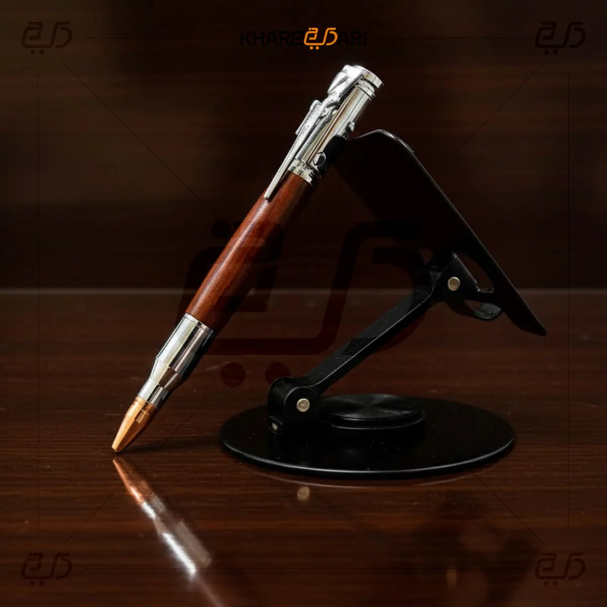 Premium Wooden Rifle Clip Pen