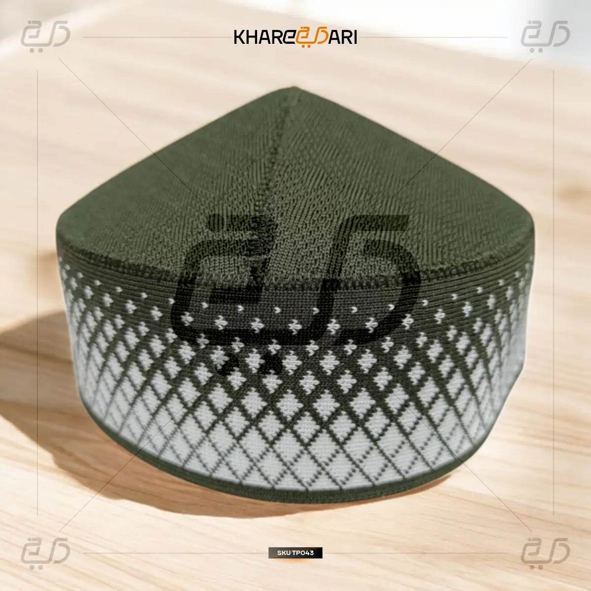 Polyester Mufti Islamic Topi | Muslim Prayer Cap - Khareedari 
