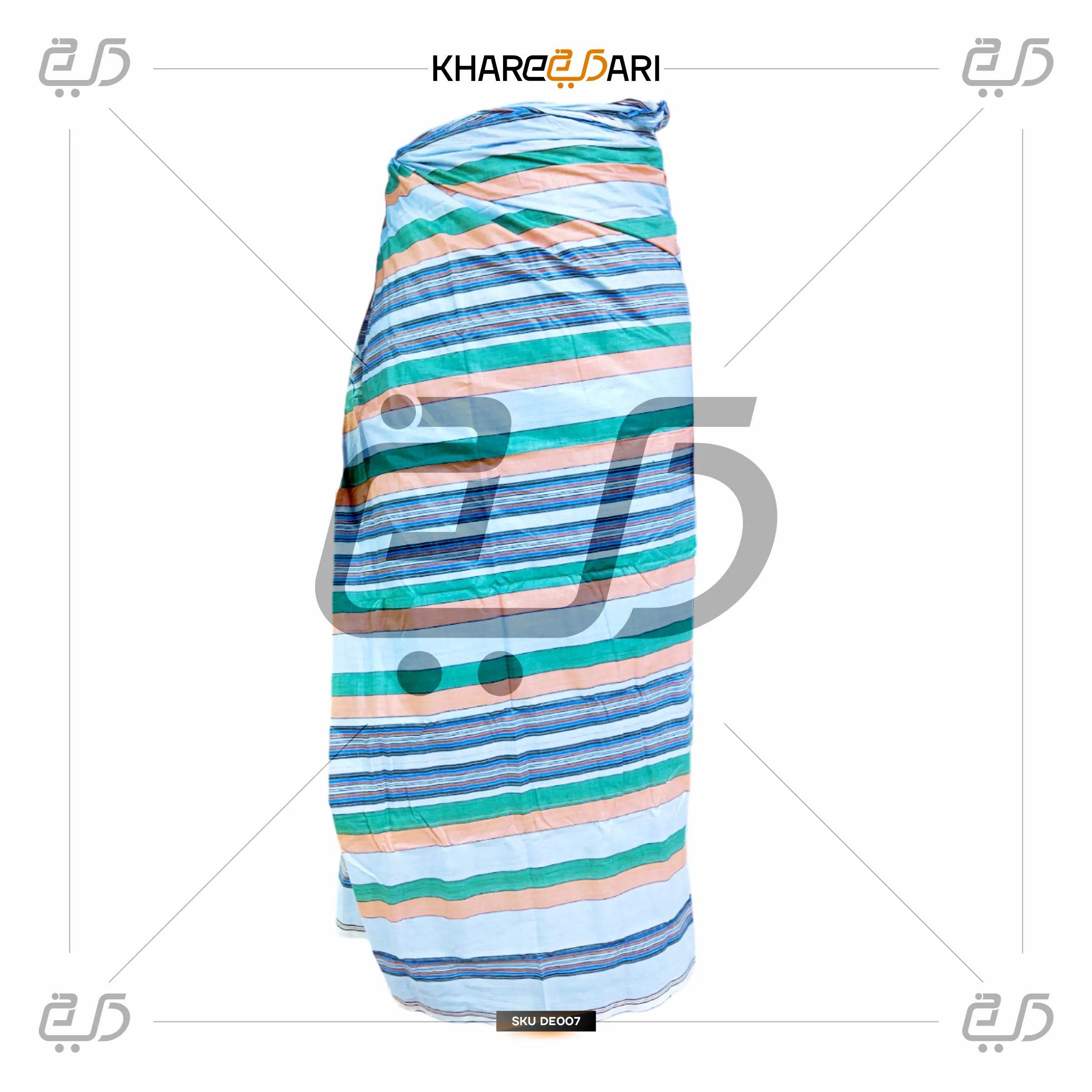Classic Multicolor Self-Design Lungi for Men – Daily & Casual Wear - Khareedari 