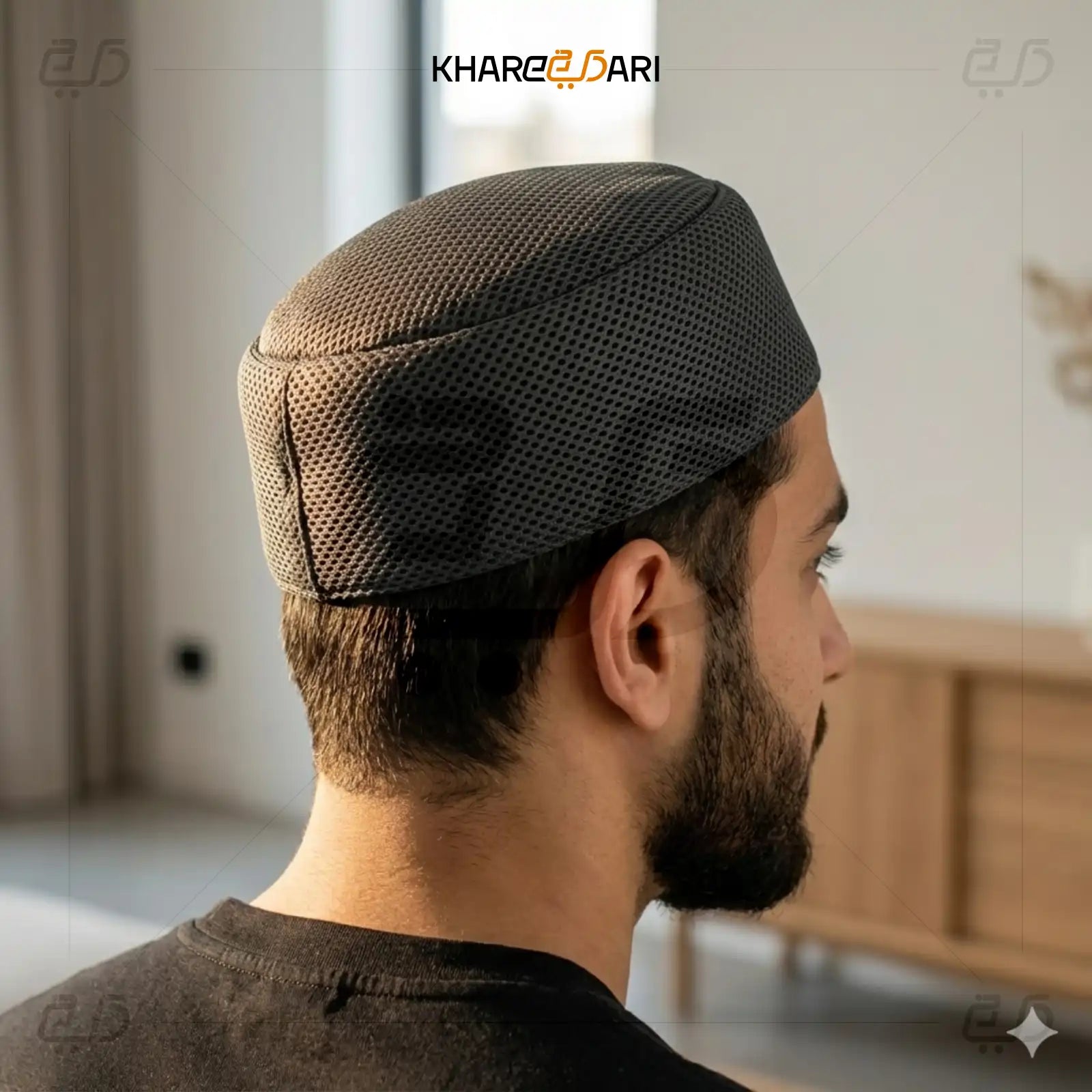 Breathable Mesh Prayer Topi