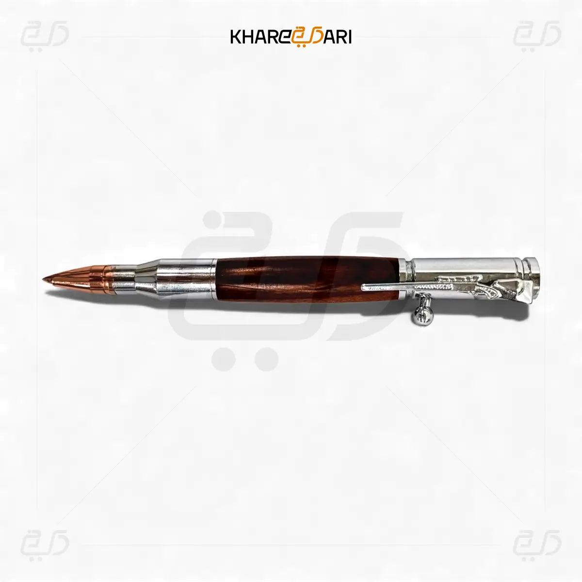Premium Wooden Rifle Clip Pen