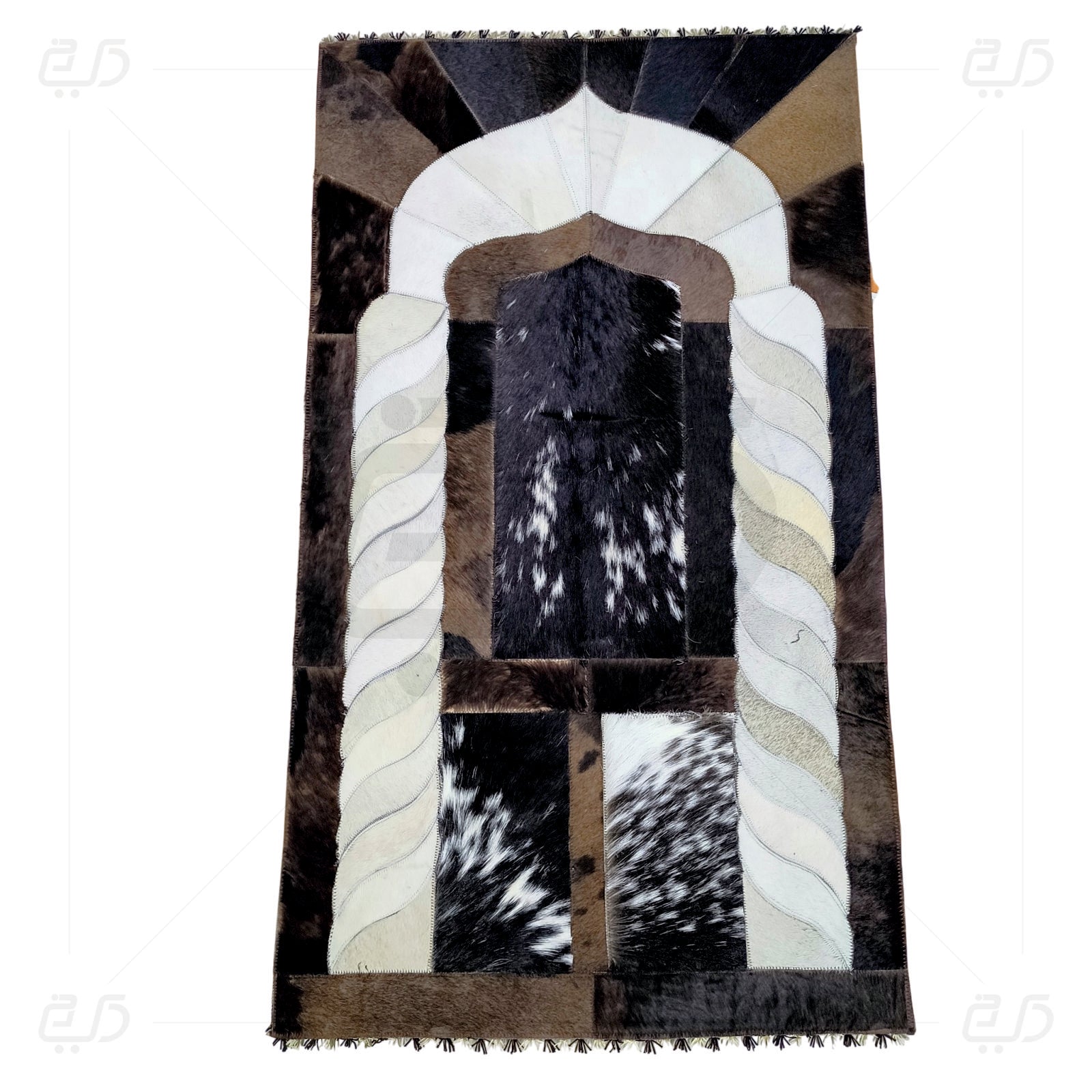 Designer Leather Prayer Mat with Real Goat Hair | Premium Luxury Janamaz