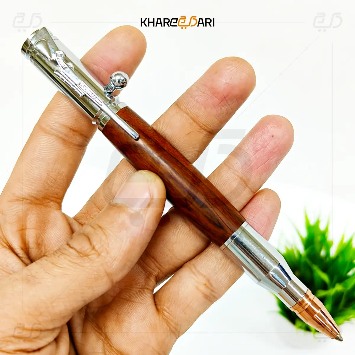 Premium Wooden Rifle Clip Pen