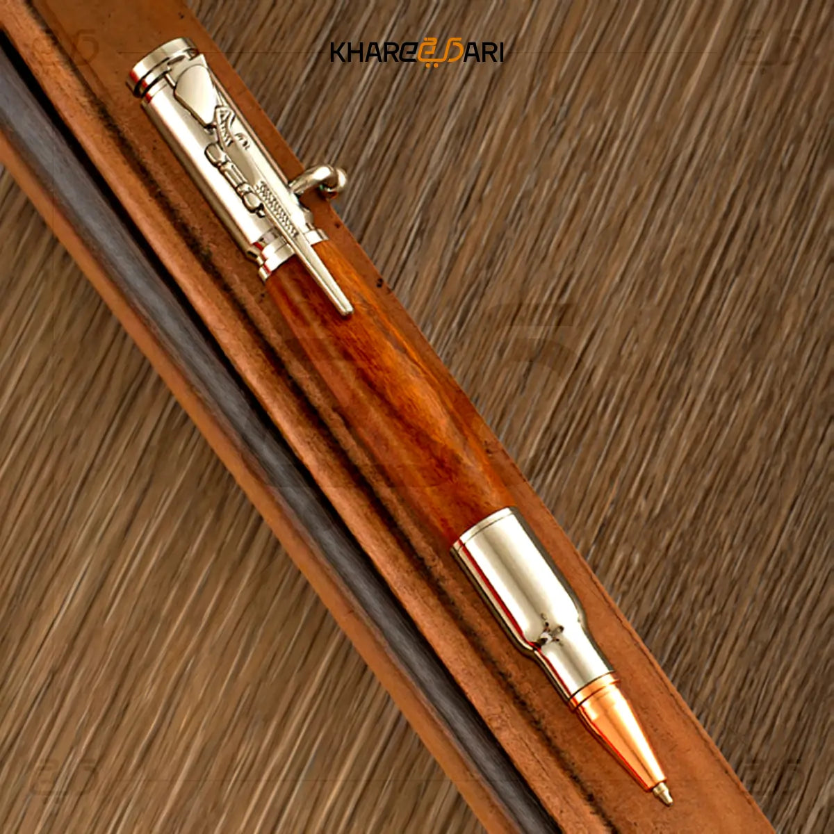 Premium Wooden Rifle Clip Pen