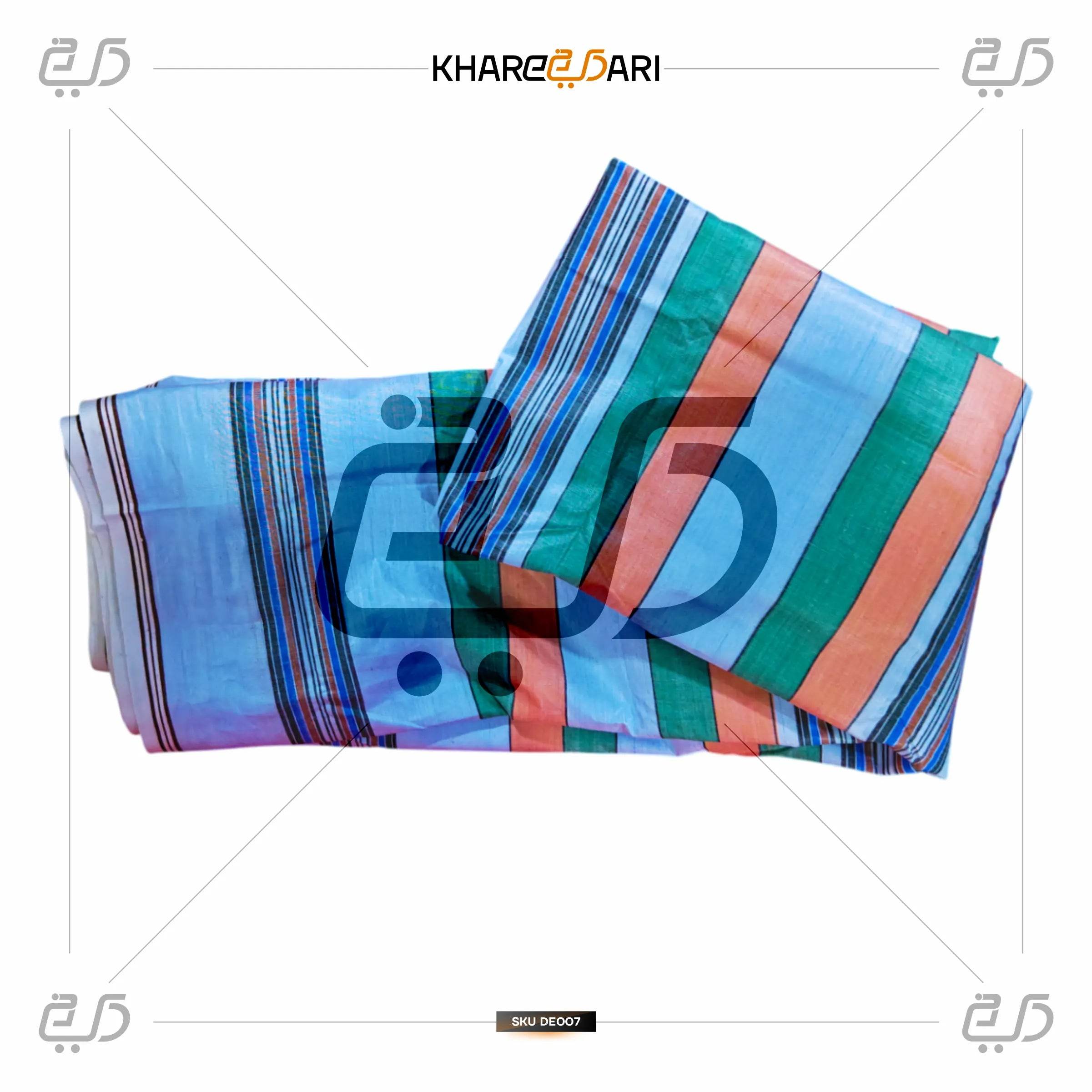 Classic Multicolor Self-Design Lungi for Men – Daily & Casual Wear - Khareedari 