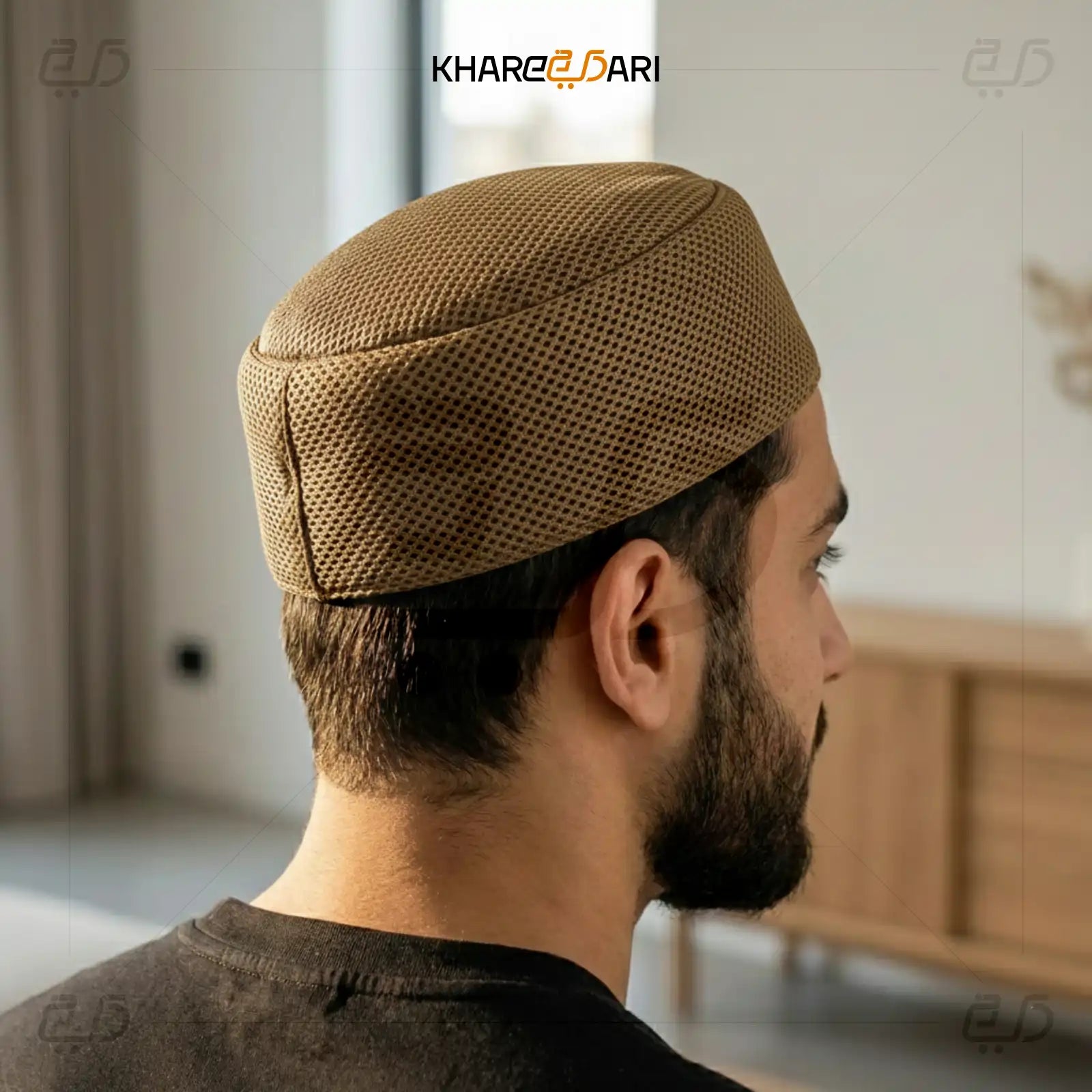 Breathable Mesh Prayer Topi