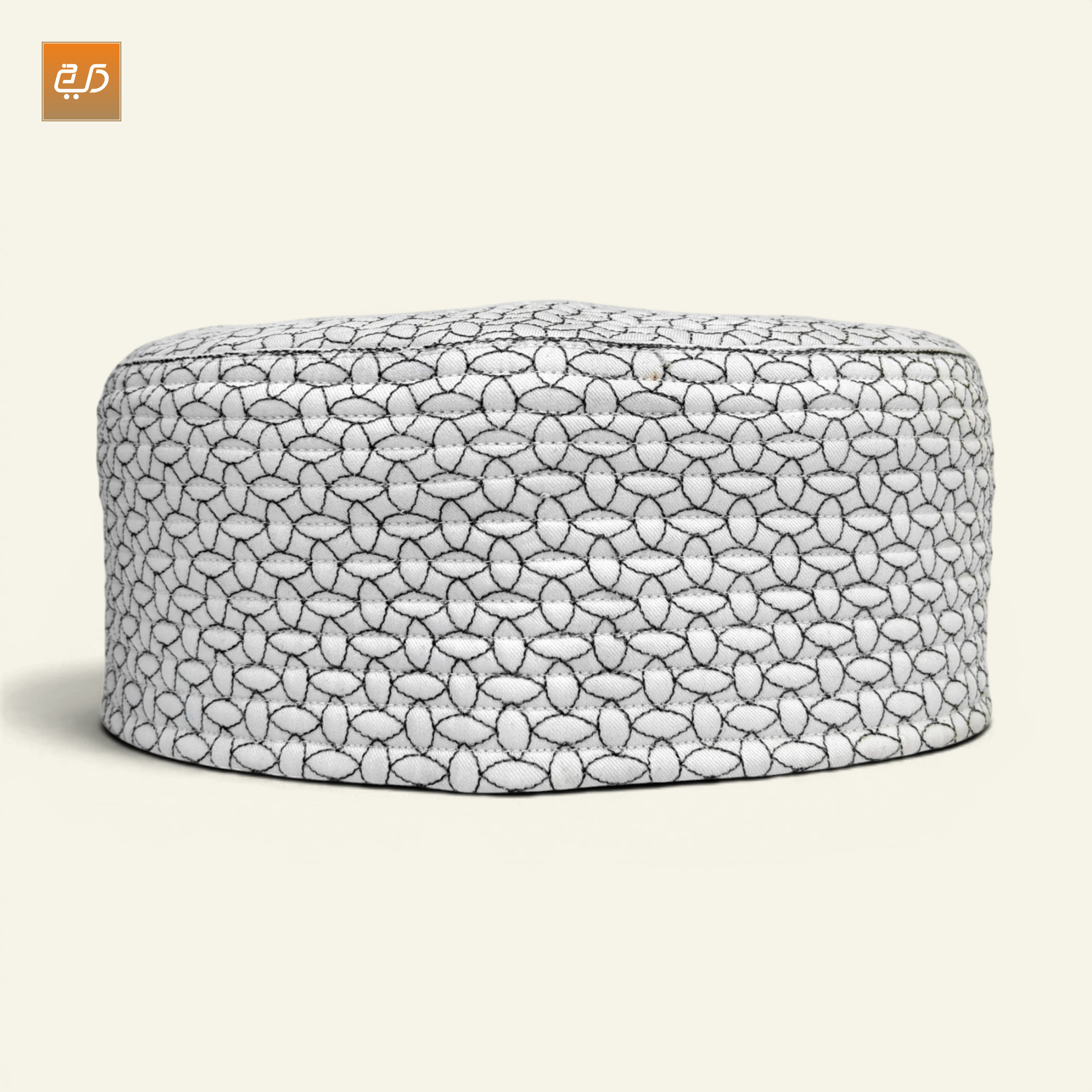 Dual Design Reversible Namaz Cap – Chevron & Geometric Pattern