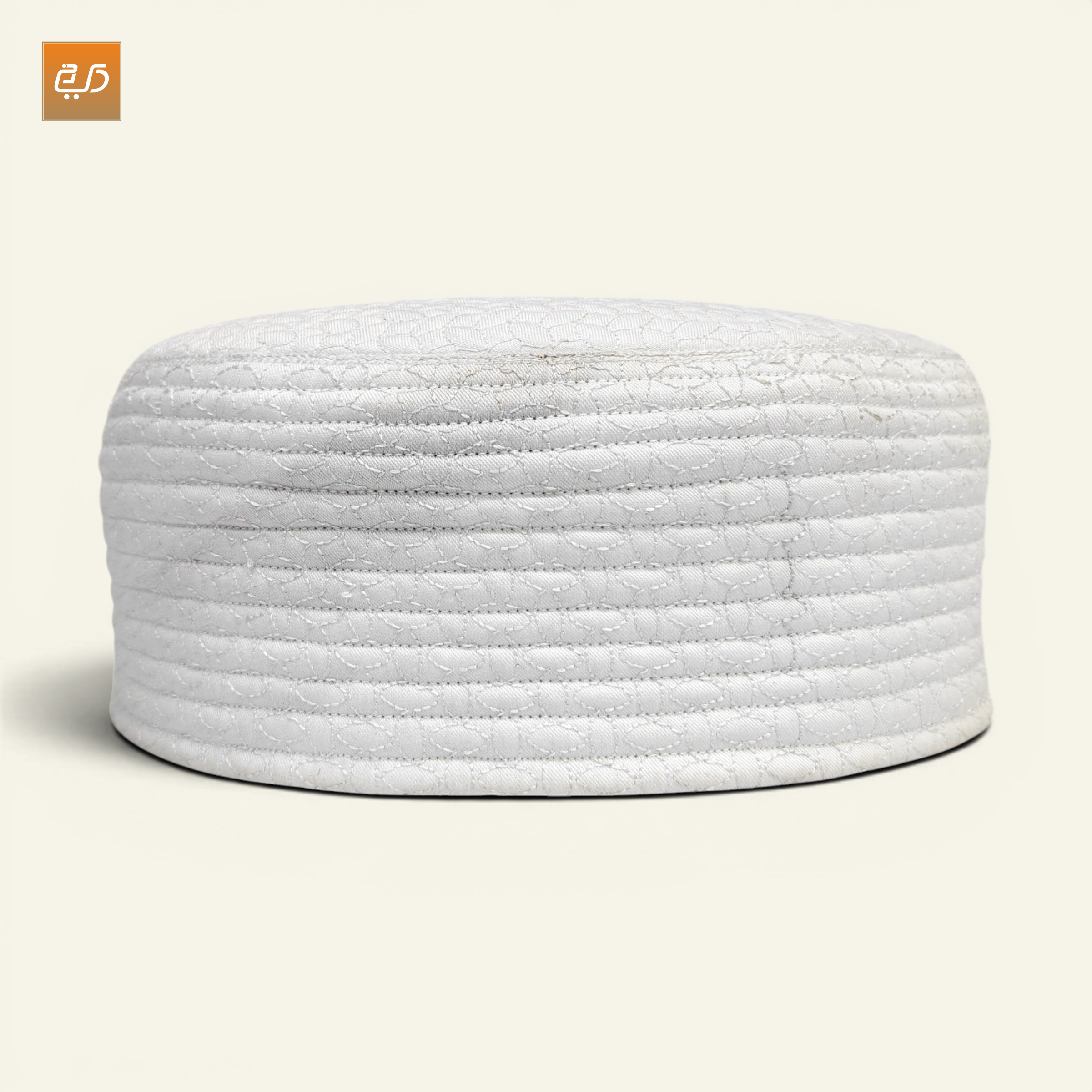 Dual Design Reversible Namaz Cap – Chevron & Geometric Pattern