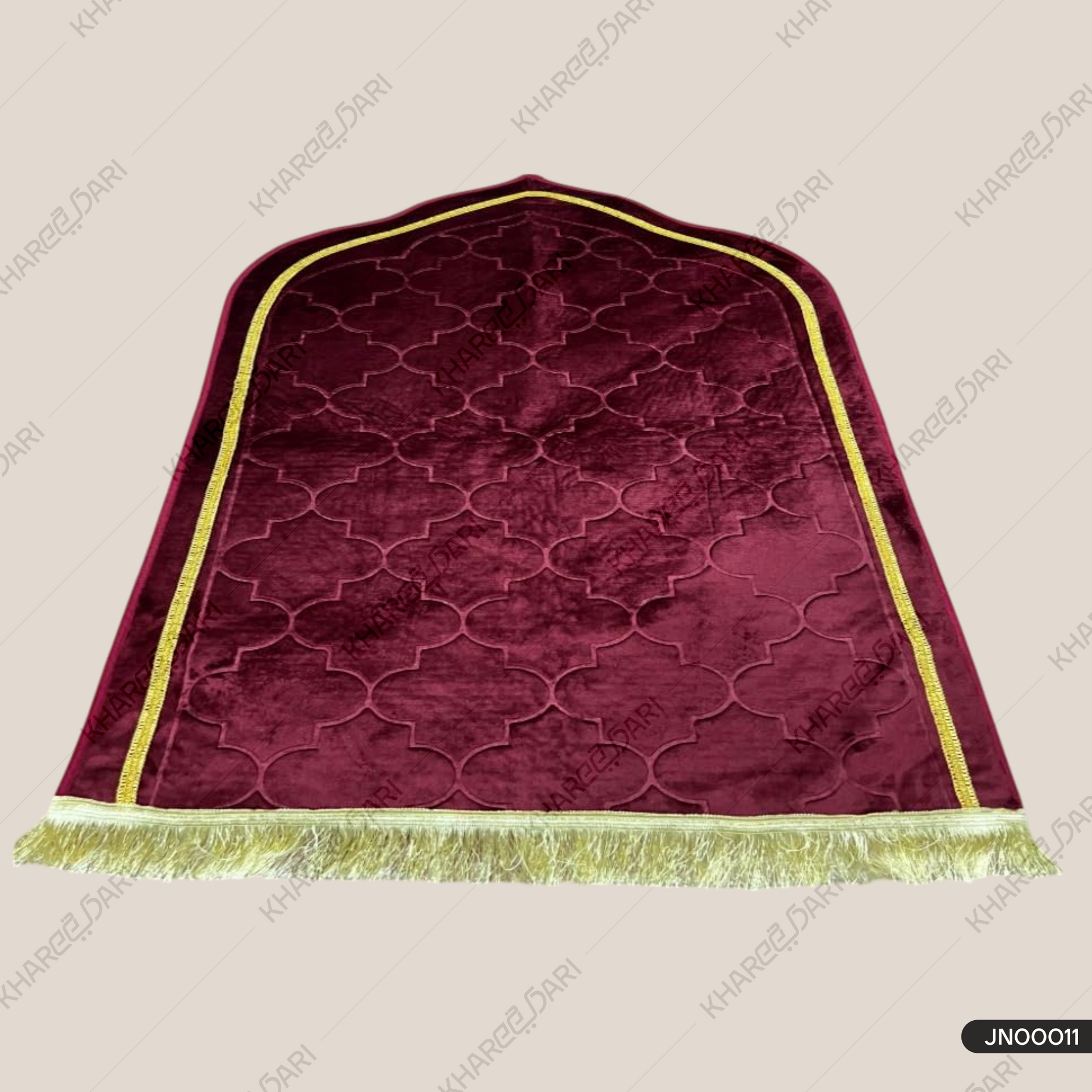 Jannat Premium Janamaz Prayer Mat Musalla Soft Velvet Mat for Salah  and Namaz