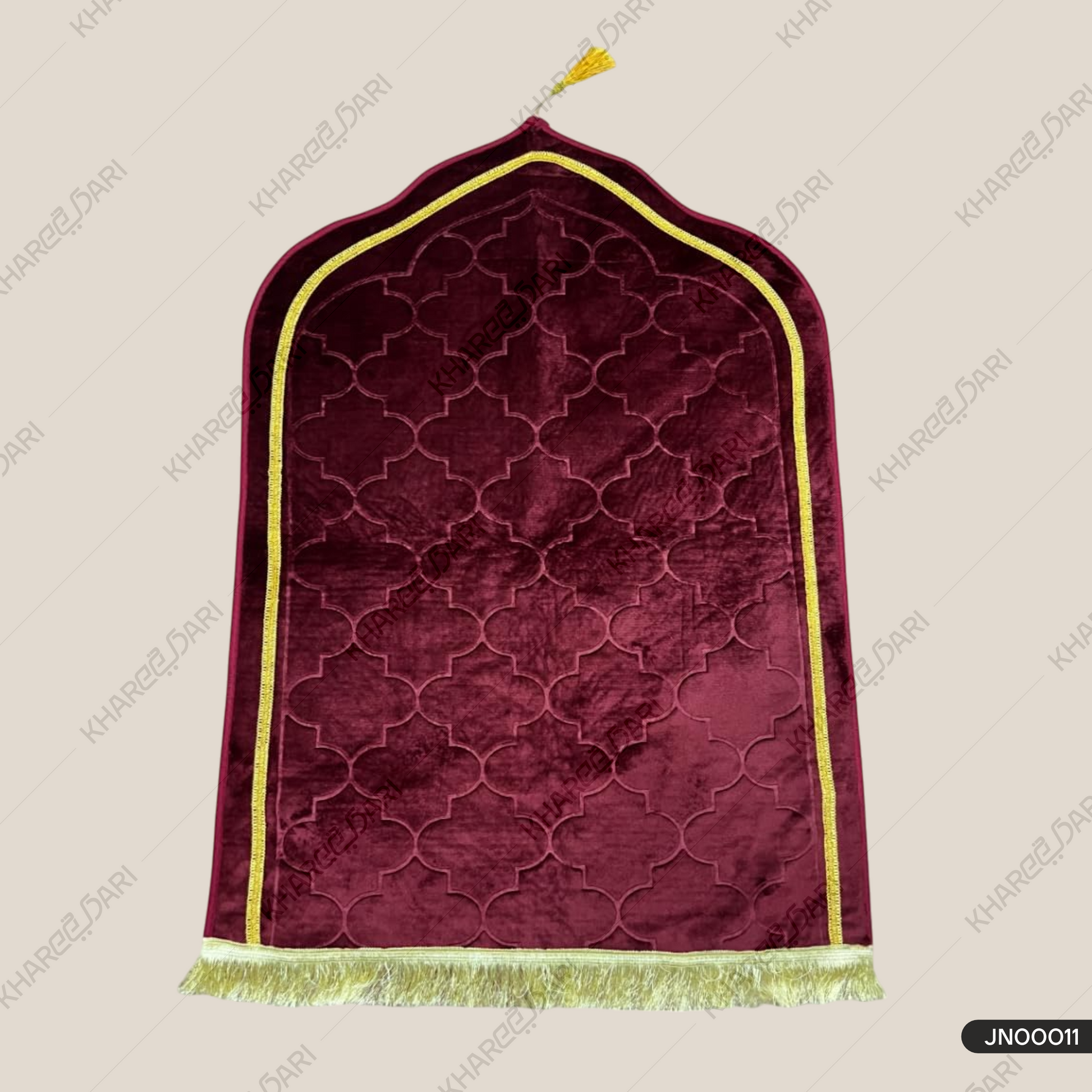 Jannat Premium Janamaz Prayer Mat Musalla Soft Velvet Mat for Salah  and Namaz