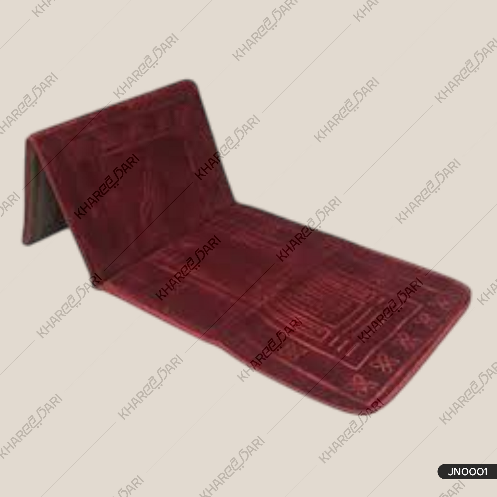 Foldable Meditation with backrest Musalla Mat Prayer Rug Portable Mat  Janamaz