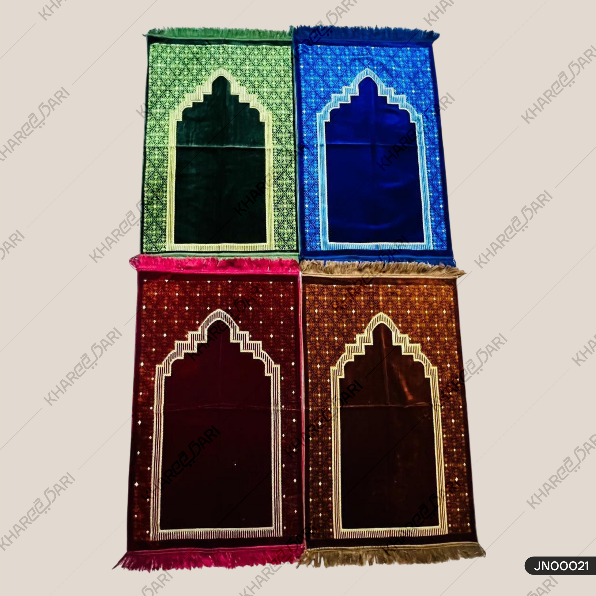 Velvet Musalla Prayer Mat for Namaz Muslim Devotion and Peace