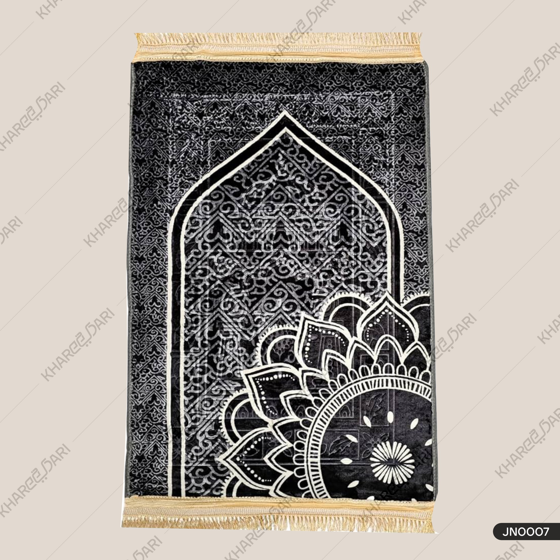 Premium quality Velvet Janamaz Musalla Rug for Islamic Prayers