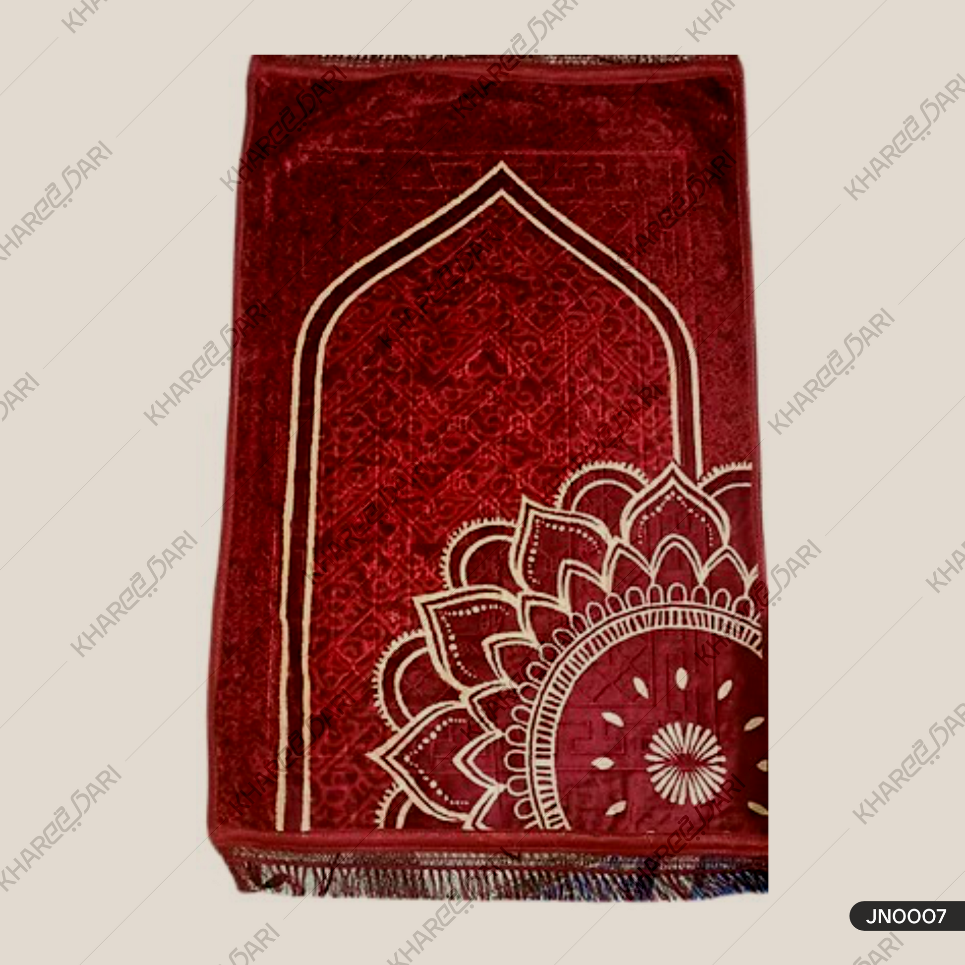 Premium quality Velvet Janamaz Musalla Rug for Islamic Prayers