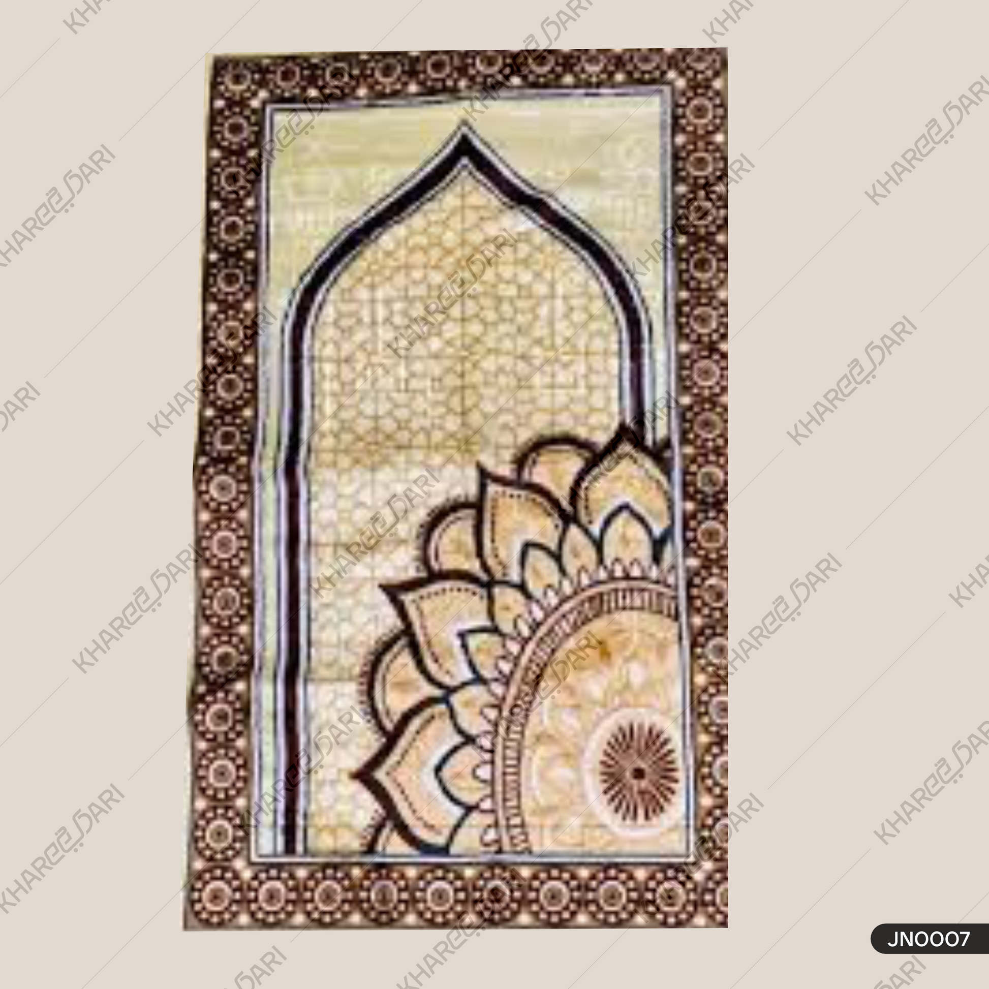 Premium quality Velvet Janamaz Musalla Rug for Islamic Prayers