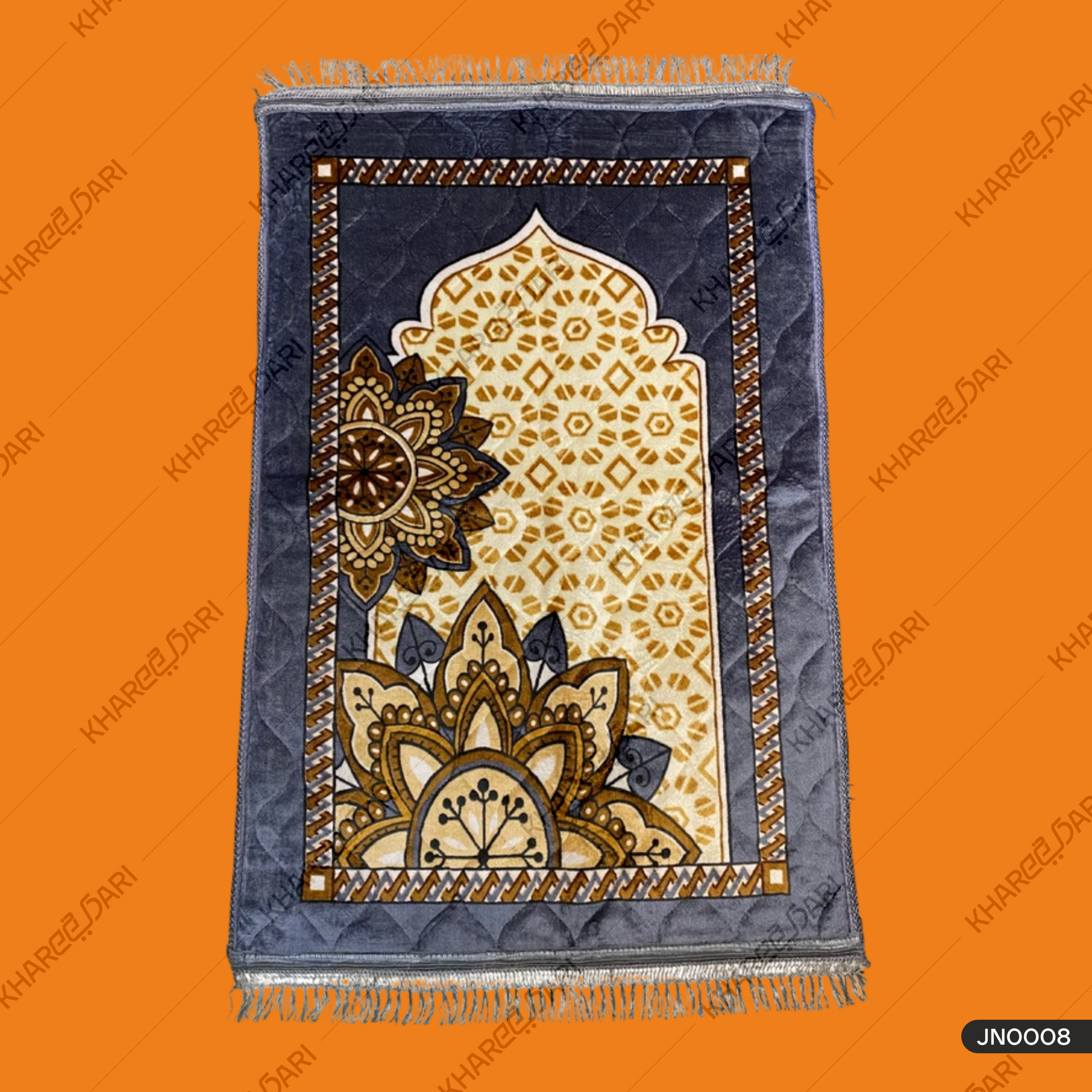 Plus Cloudy Janamaz Prayer Mat-Graphite - Musalla