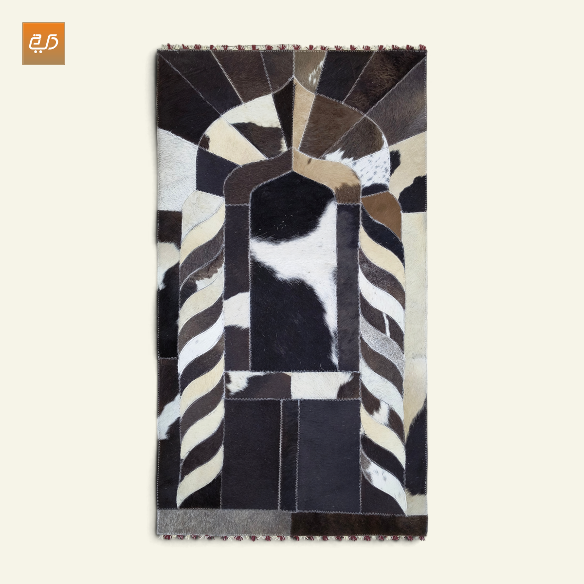 Handmade Leather Janamaz with Goat Hair