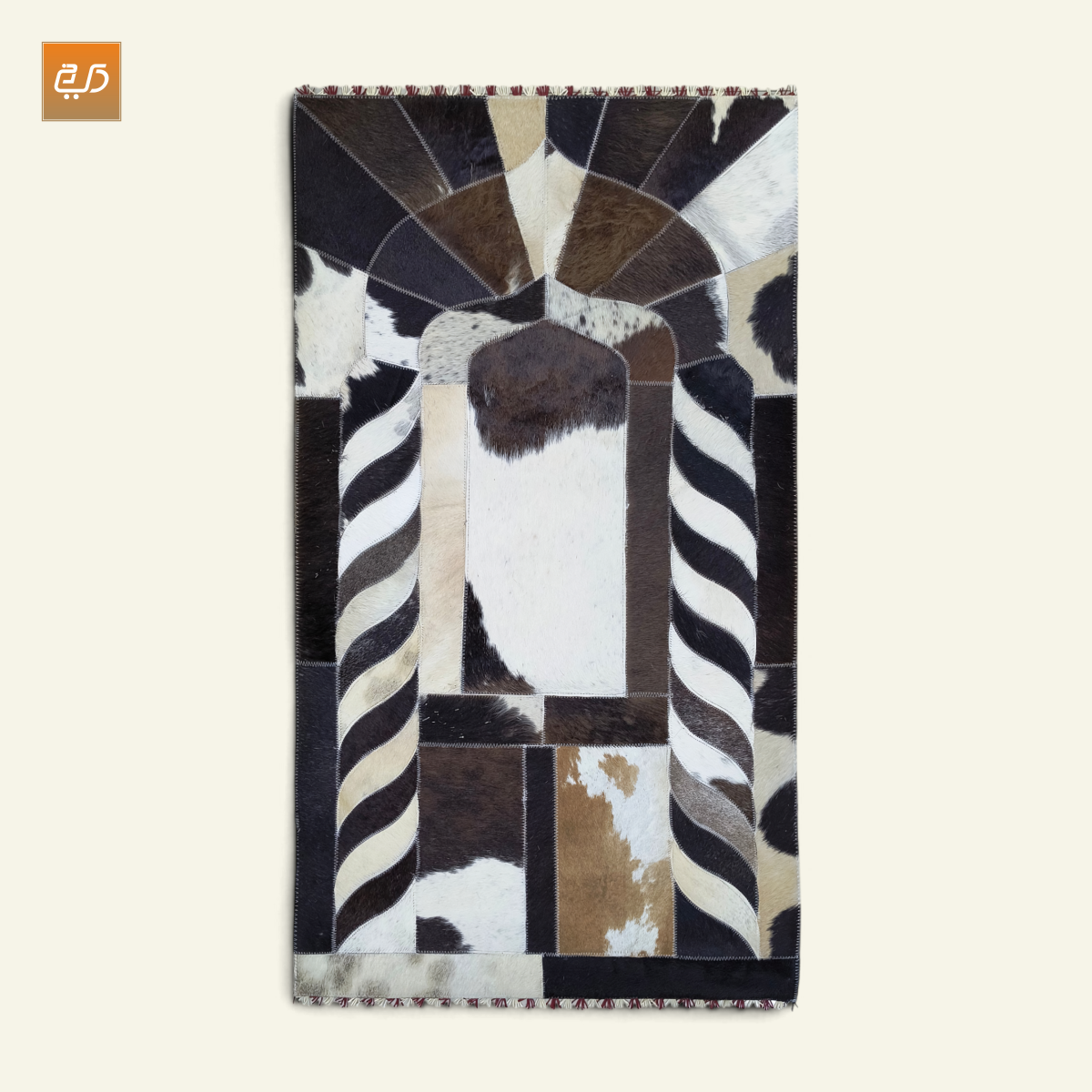 Handmade Leather Janamaz with Goat Hair