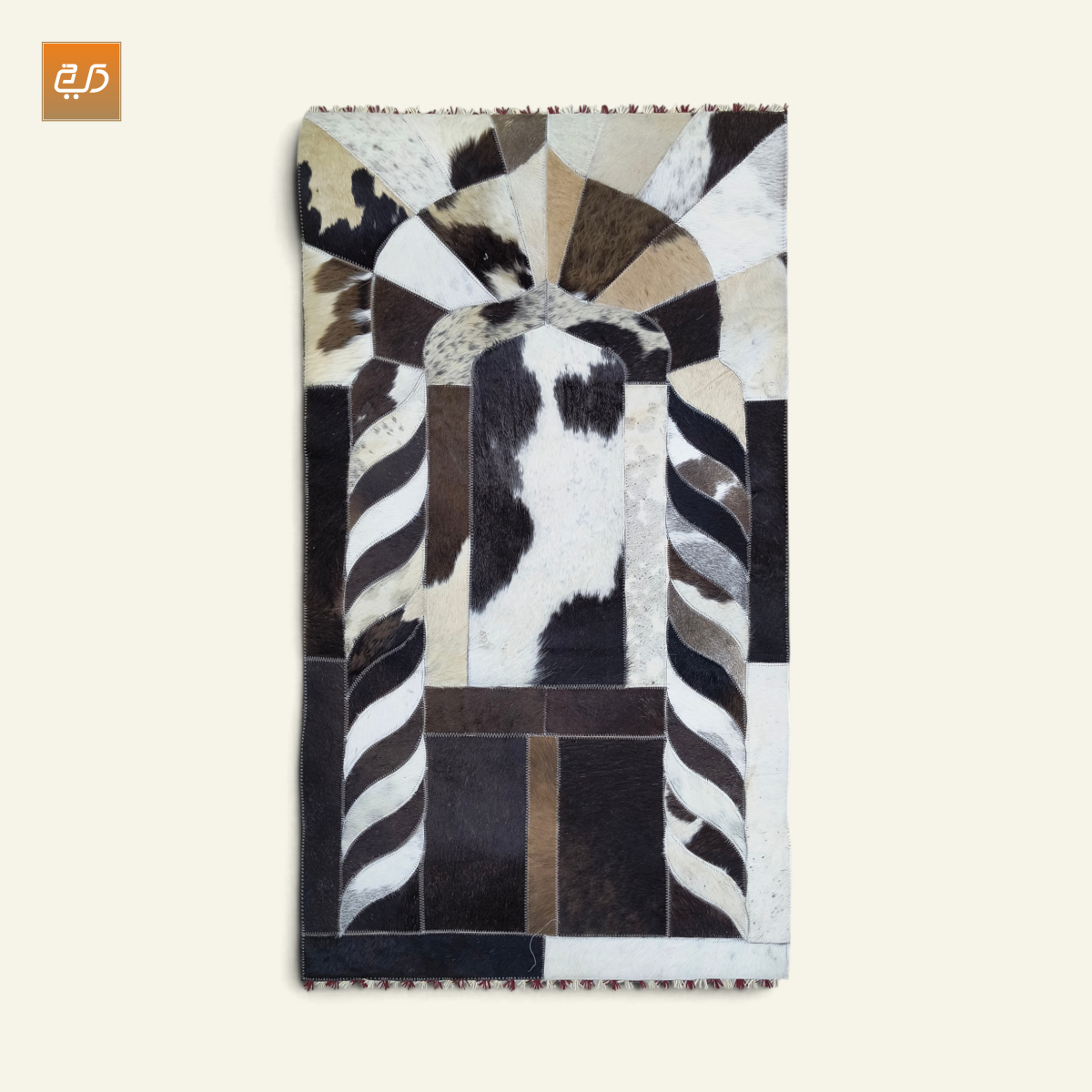 Handmade Leather Janamaz with Goat Hair