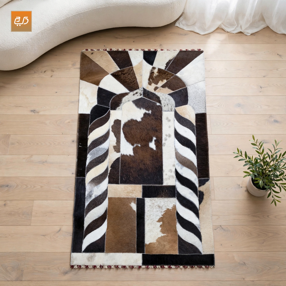 Handmade Leather Janamaz with Goat Hair