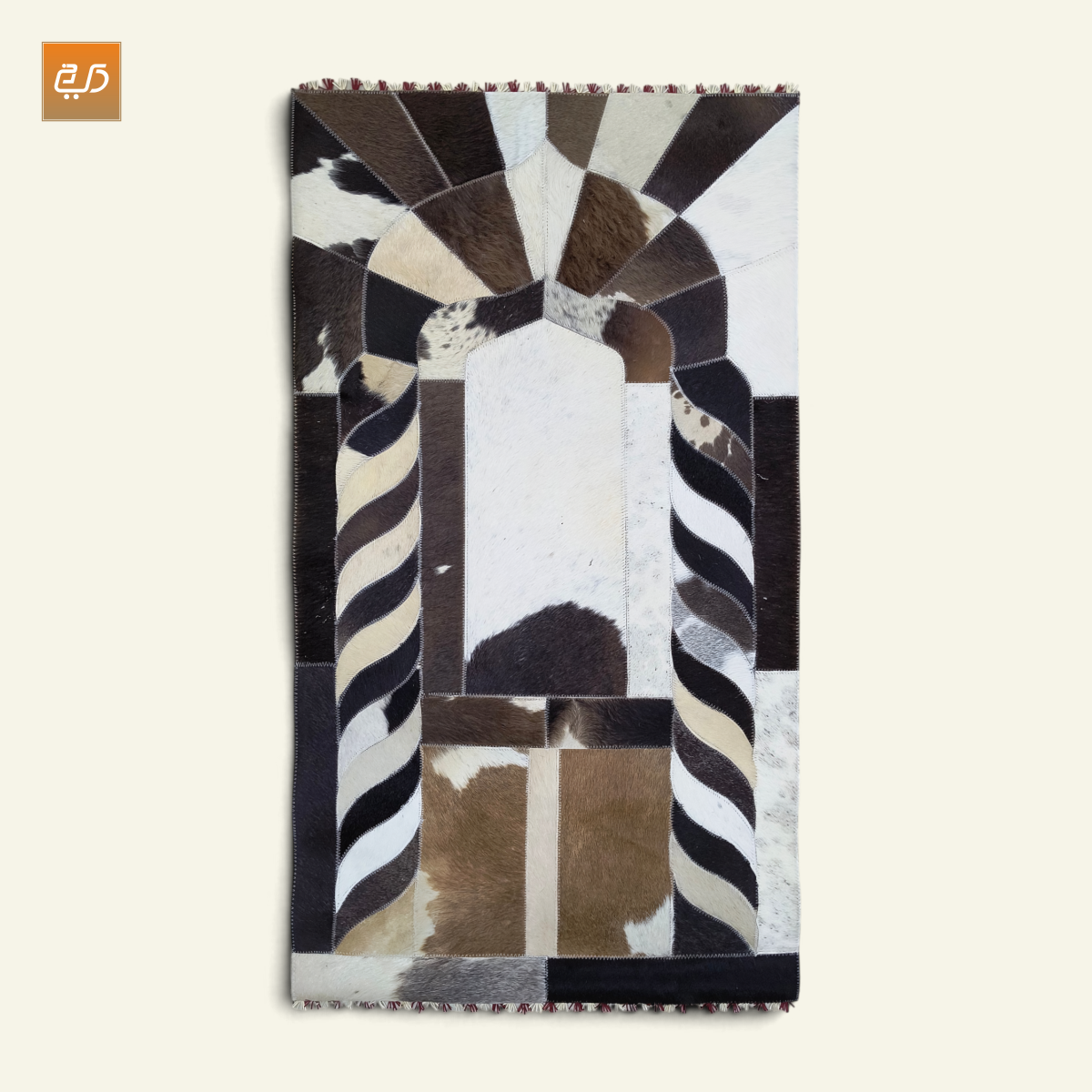 Handmade Leather Janamaz with Goat Hair