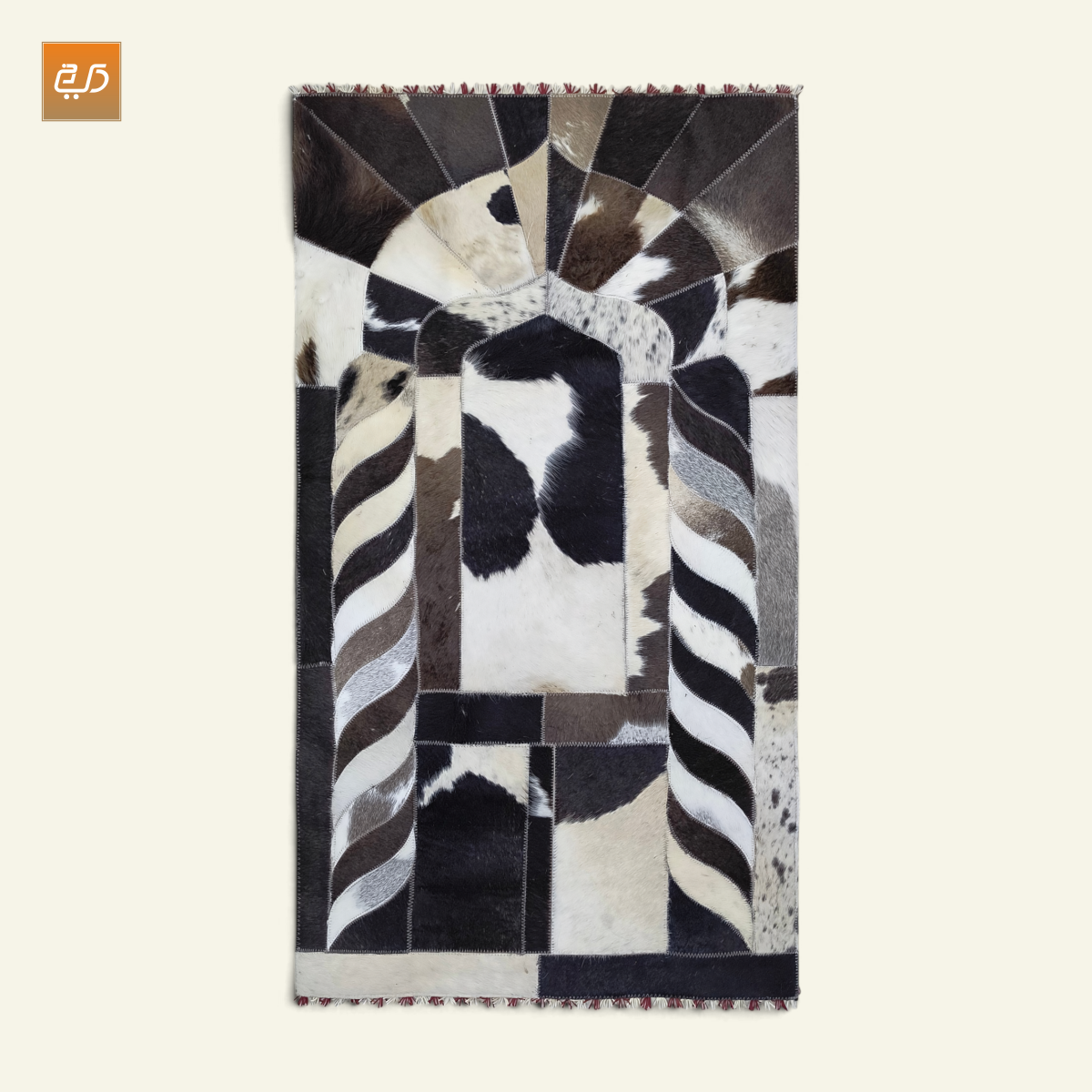 Handmade Leather Janamaz with Goat Hair