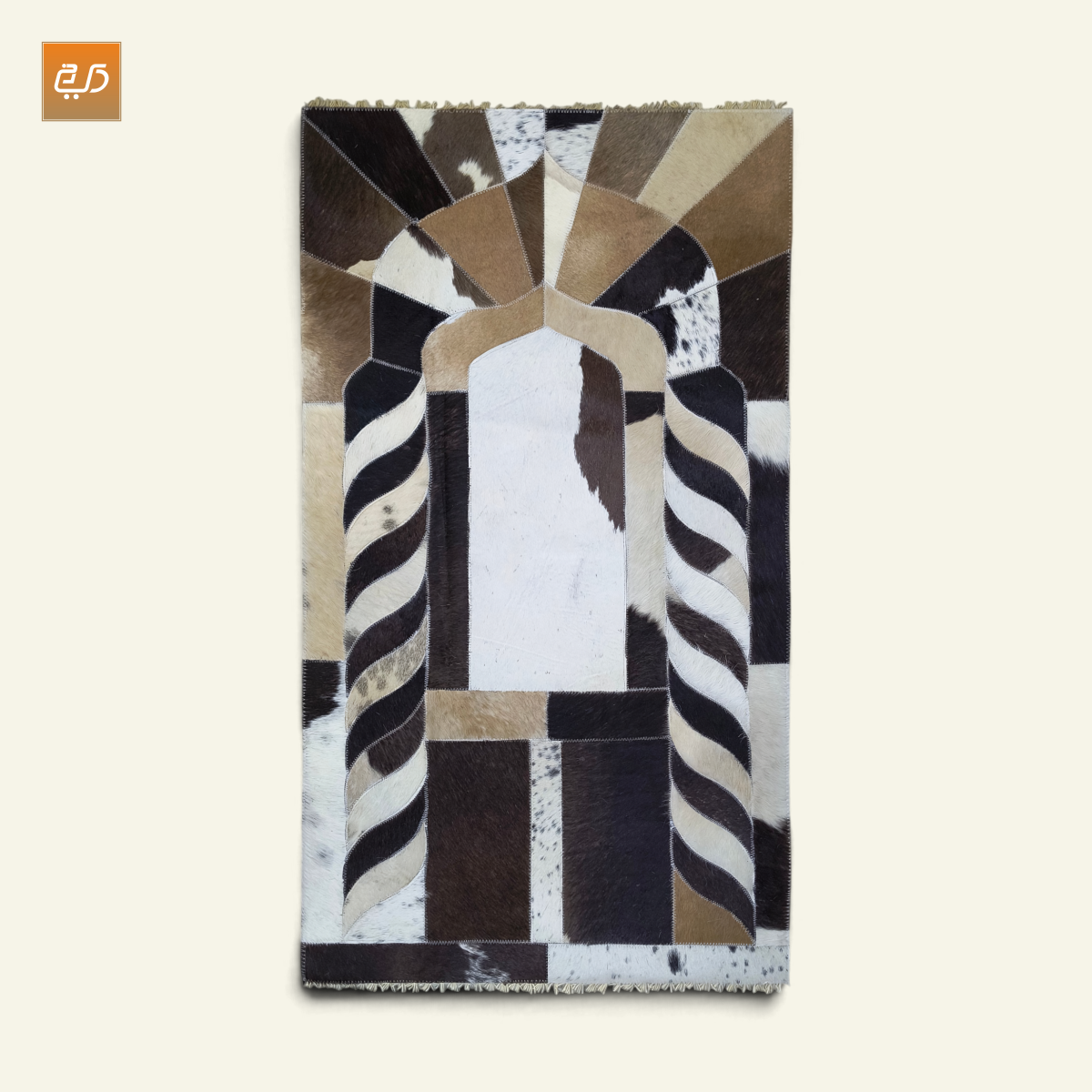 Handmade Leather Janamaz with Goat Hair