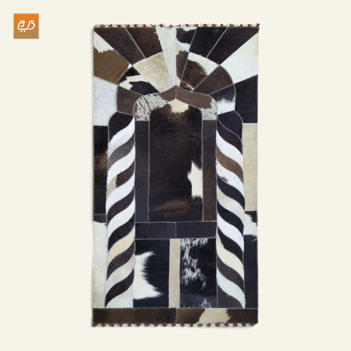 Handmade Leather Janamaz with Goat Hair