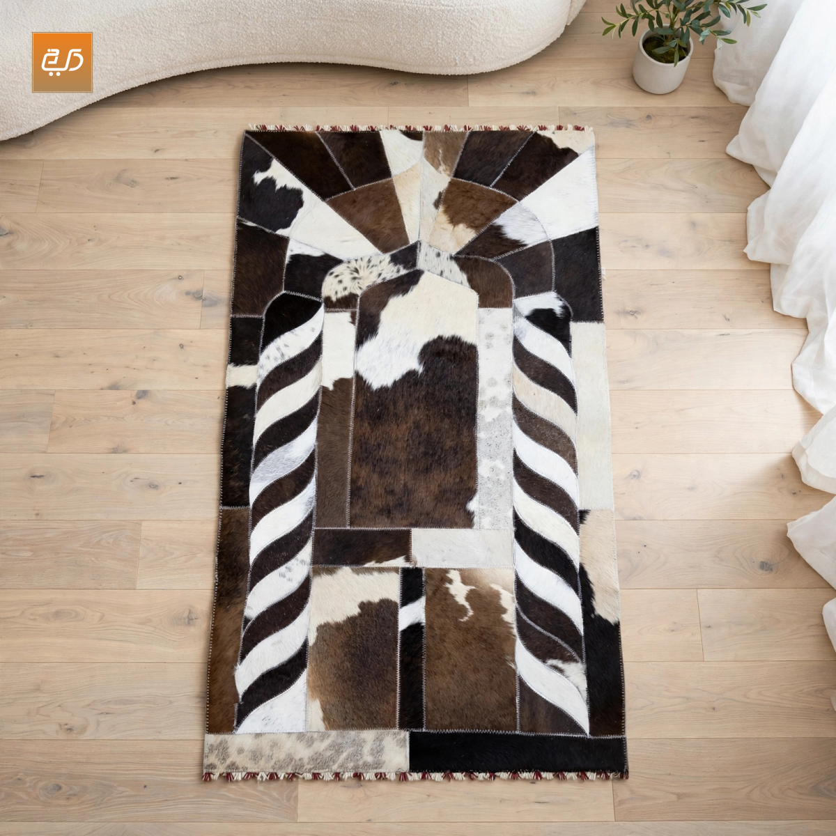 Handmade Leather Janamaz with Goat Hair