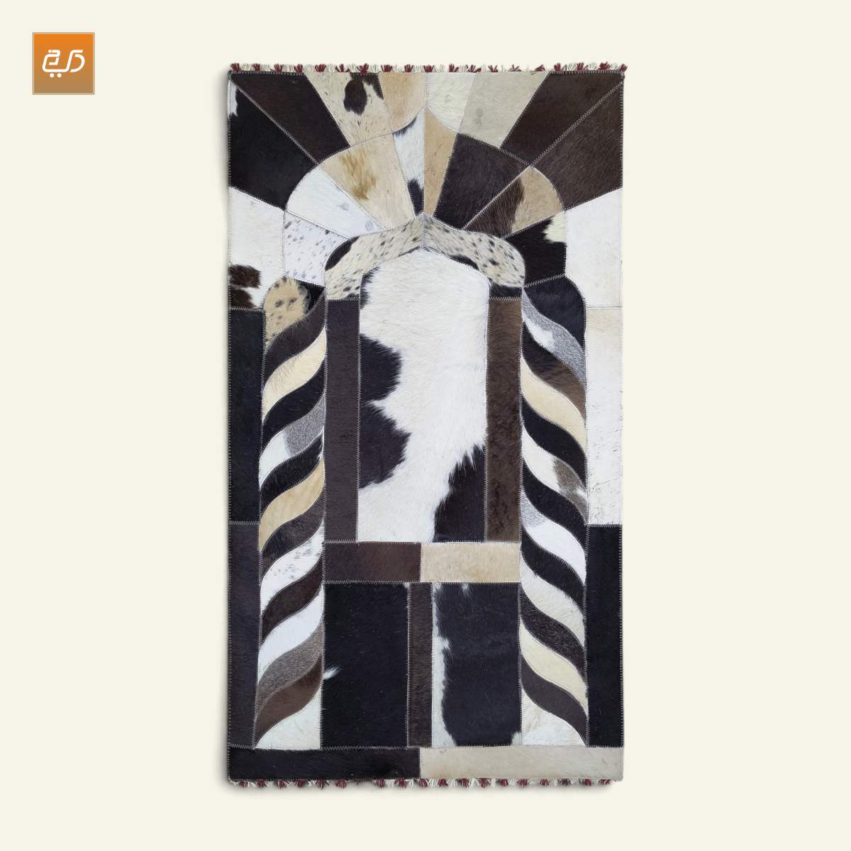 Handmade Leather Janamaz with Goat Hair