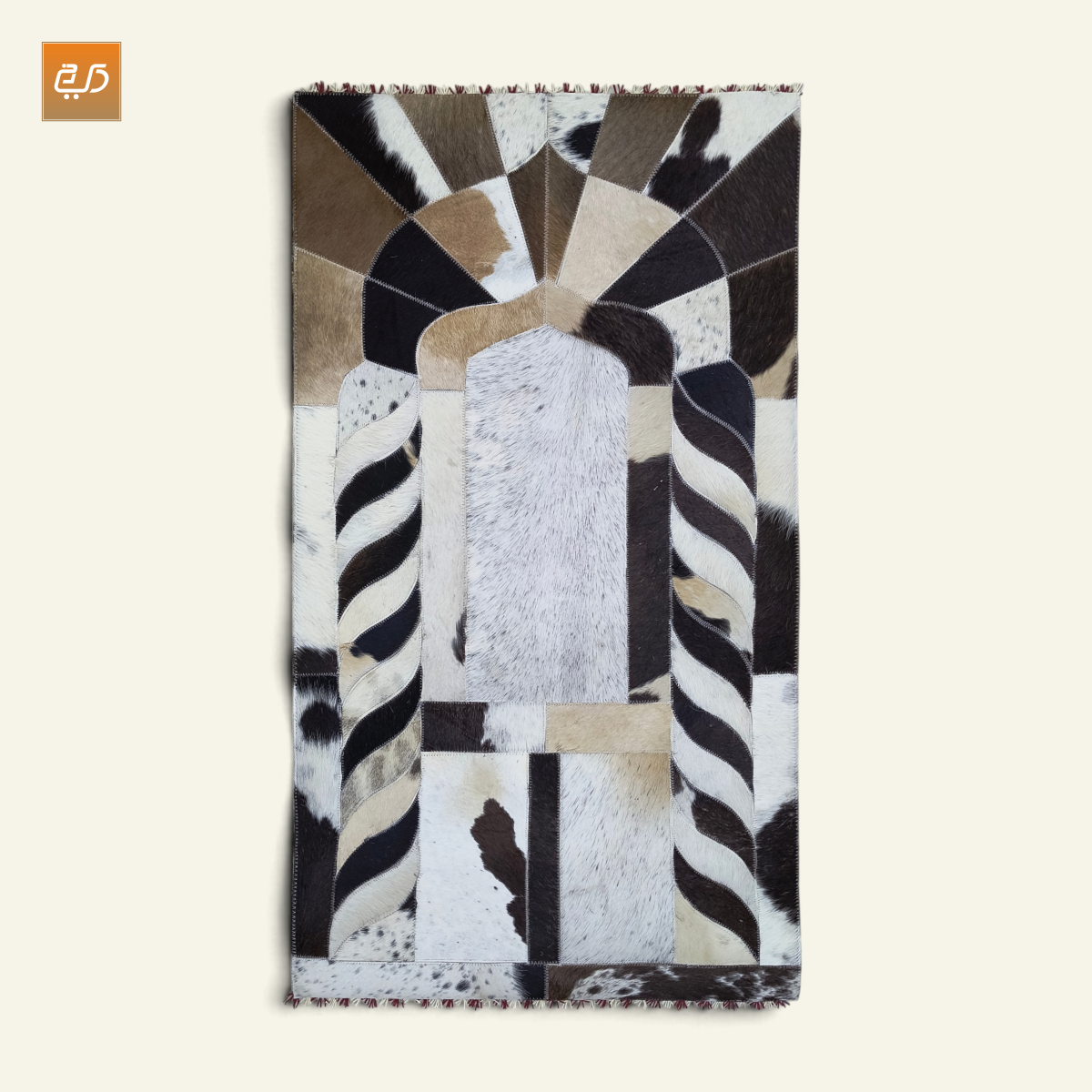 Handmade Leather Janamaz with Goat Hair