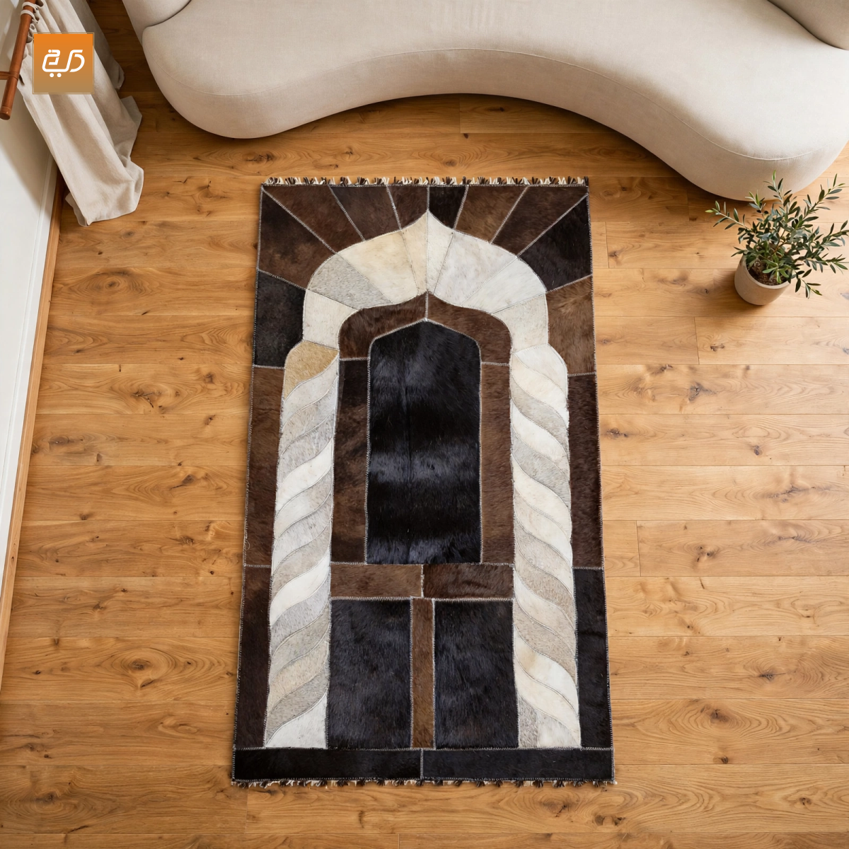 Handcrafted Goat Leather Janamaz | Designer Prayer Mat