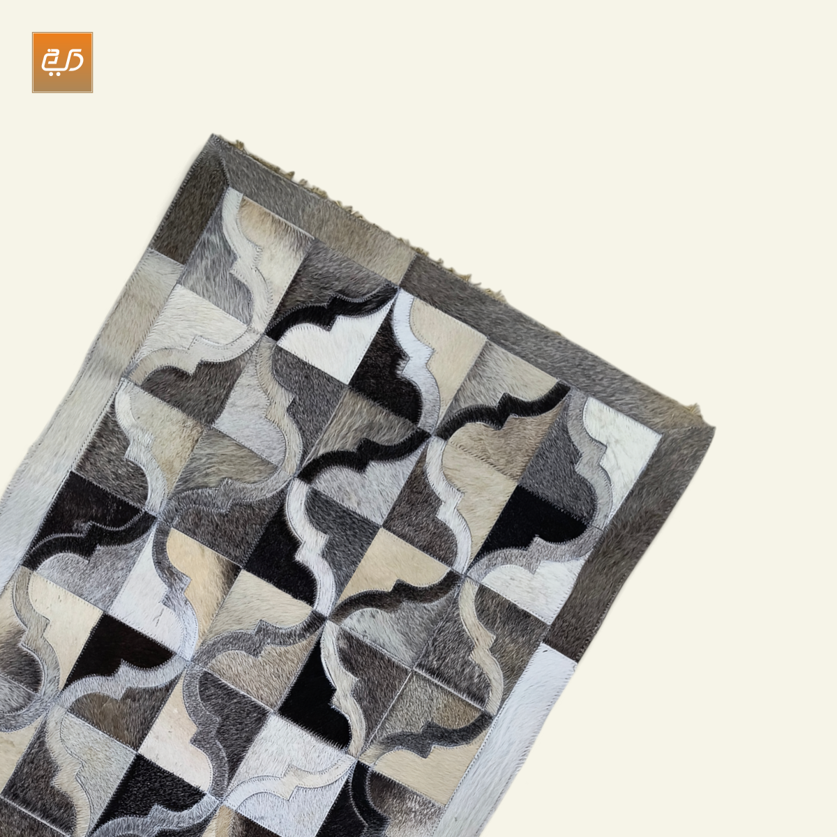 Abstract Arch Design Handcrafted Goat Leather Janamaz