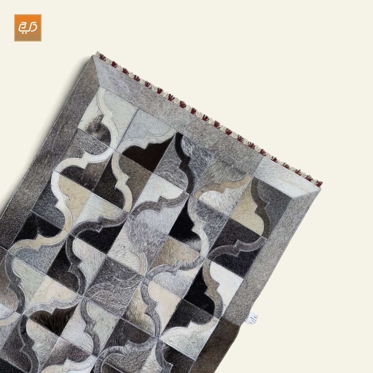 Abstract Arch Design Handcrafted Goat Leather Janamaz